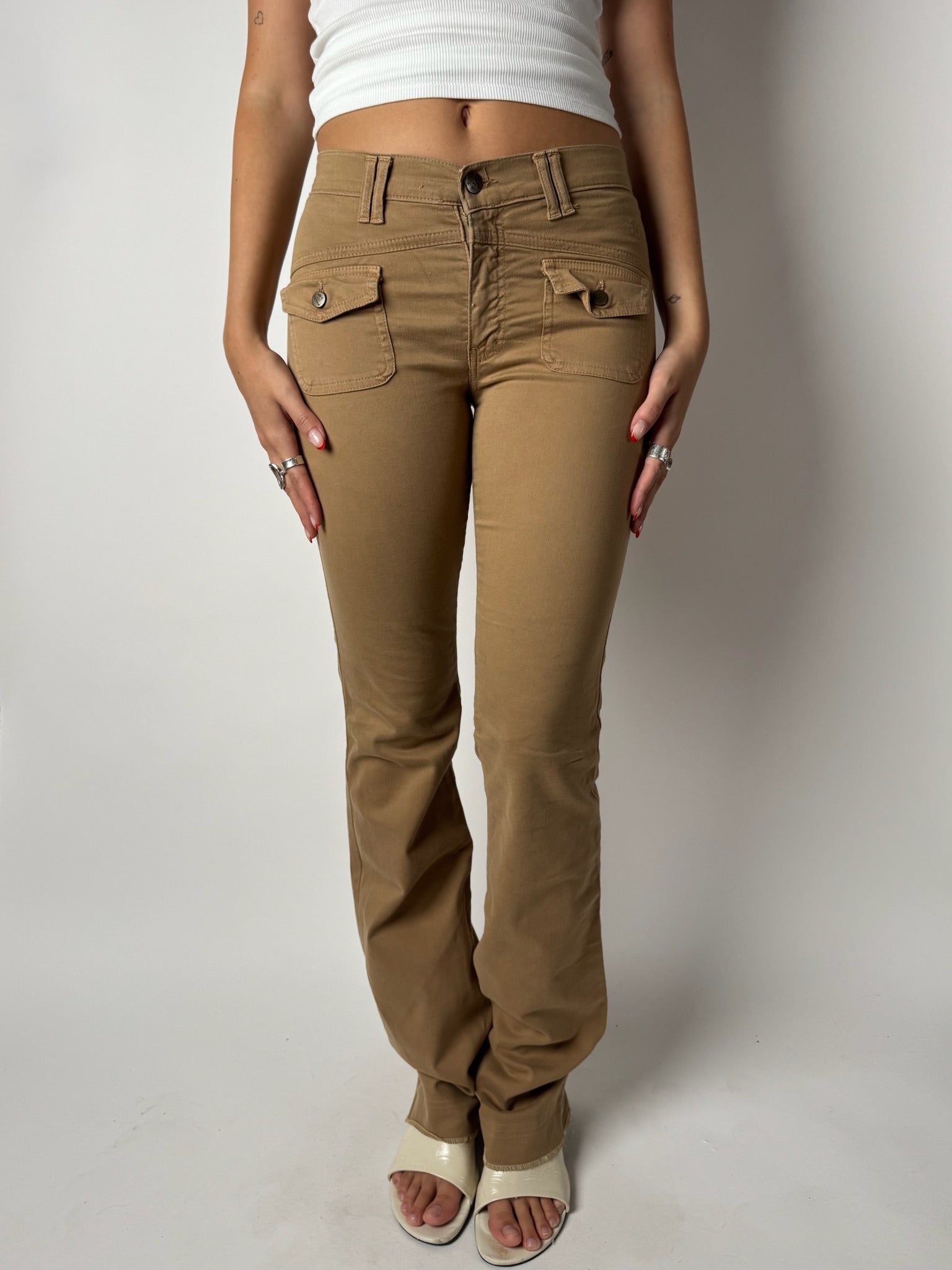 מכנסי קארגו קאמל (34)