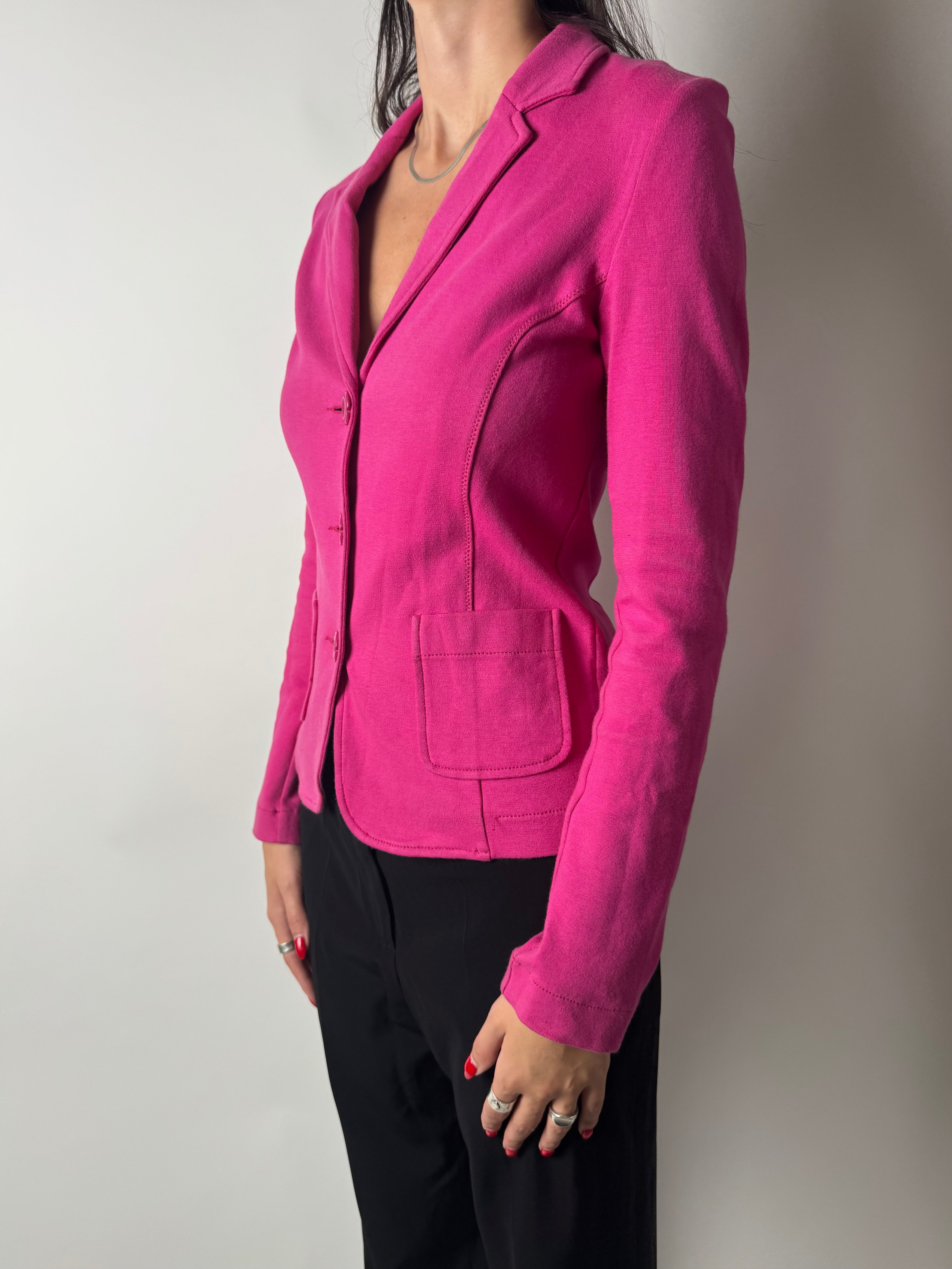 בלייזר כותנה ורוד (S-M)