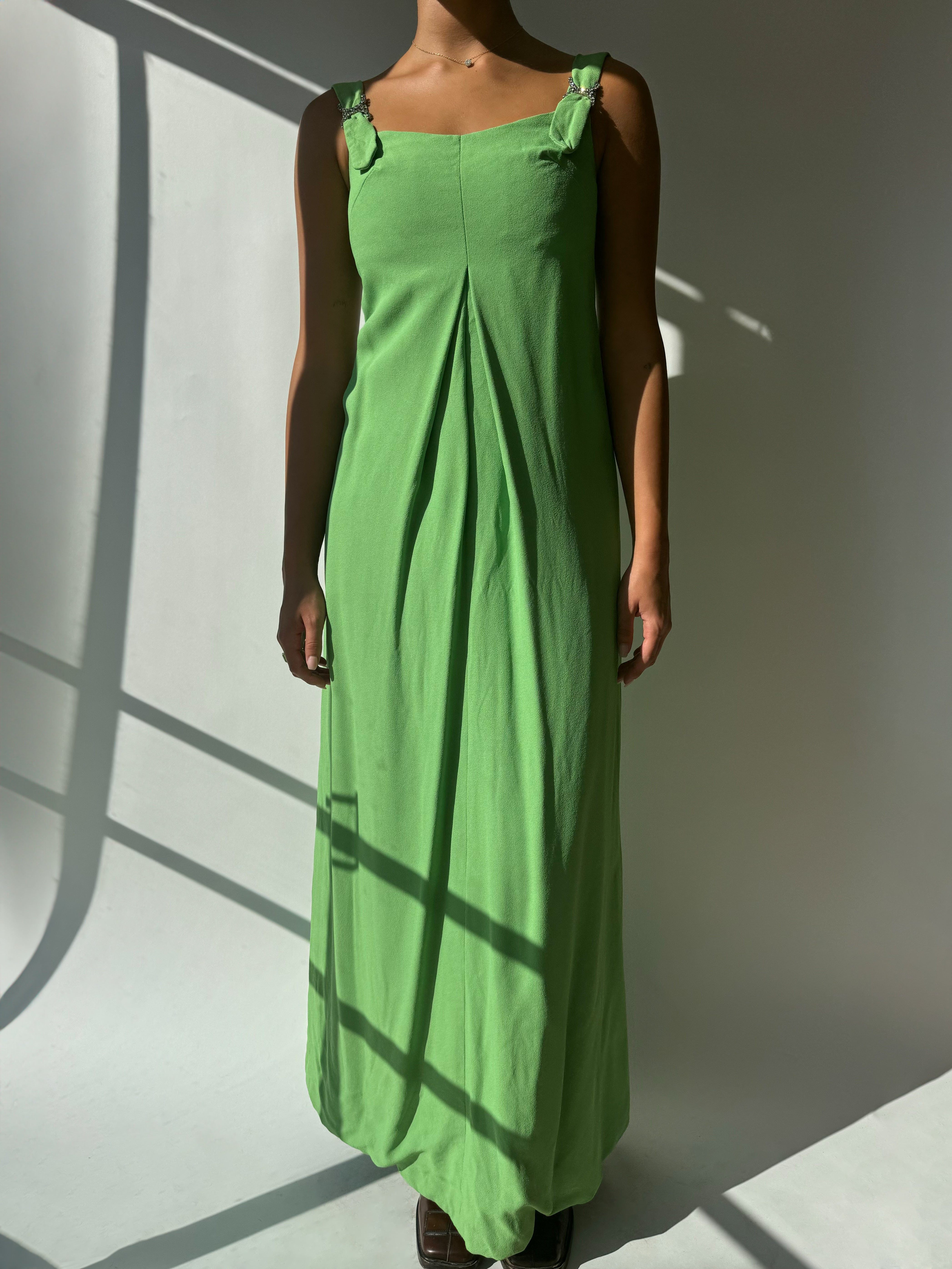 שמלת ערב ירוקה (M)