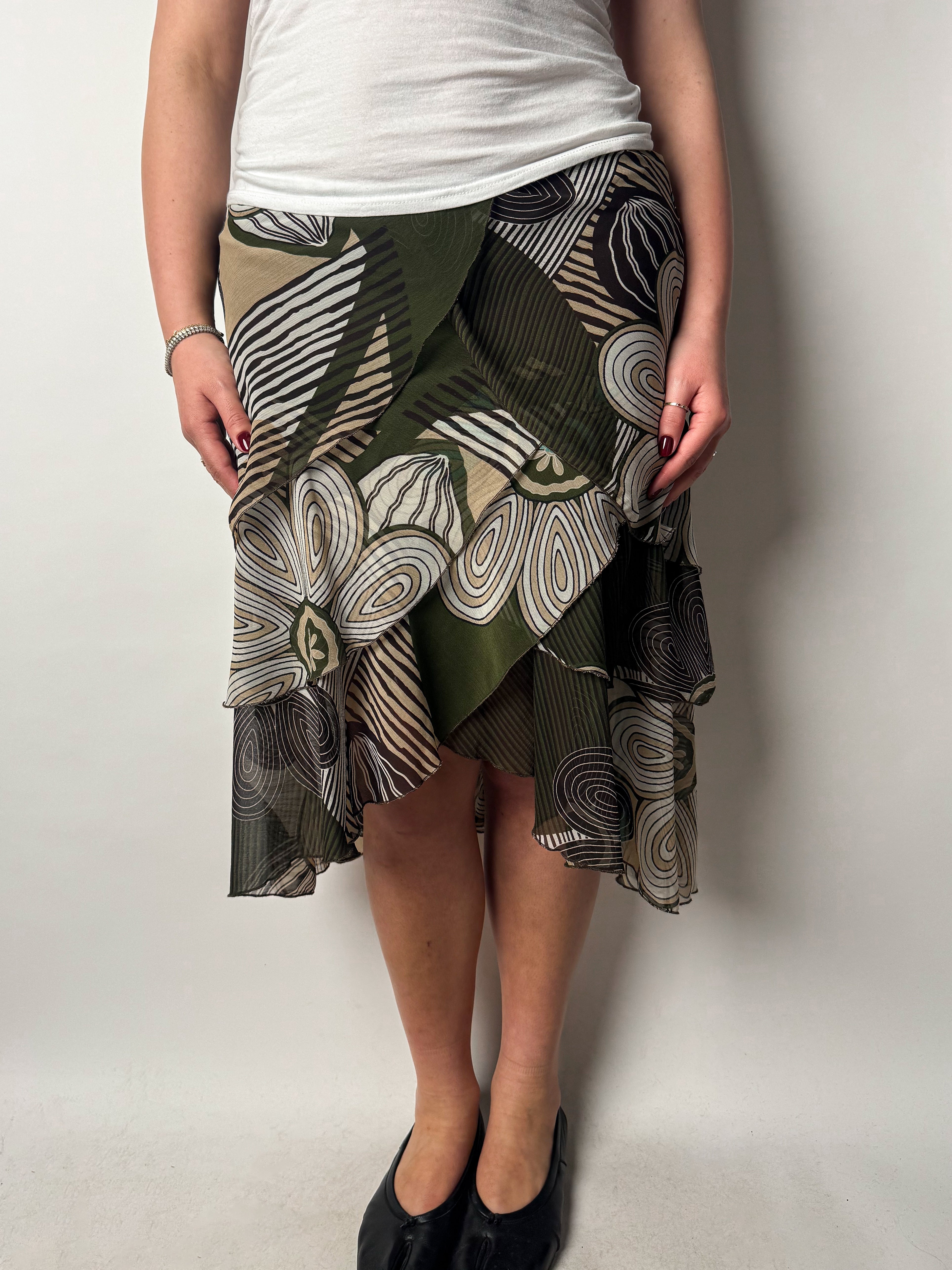 חצאית שיפון שכבות (40)