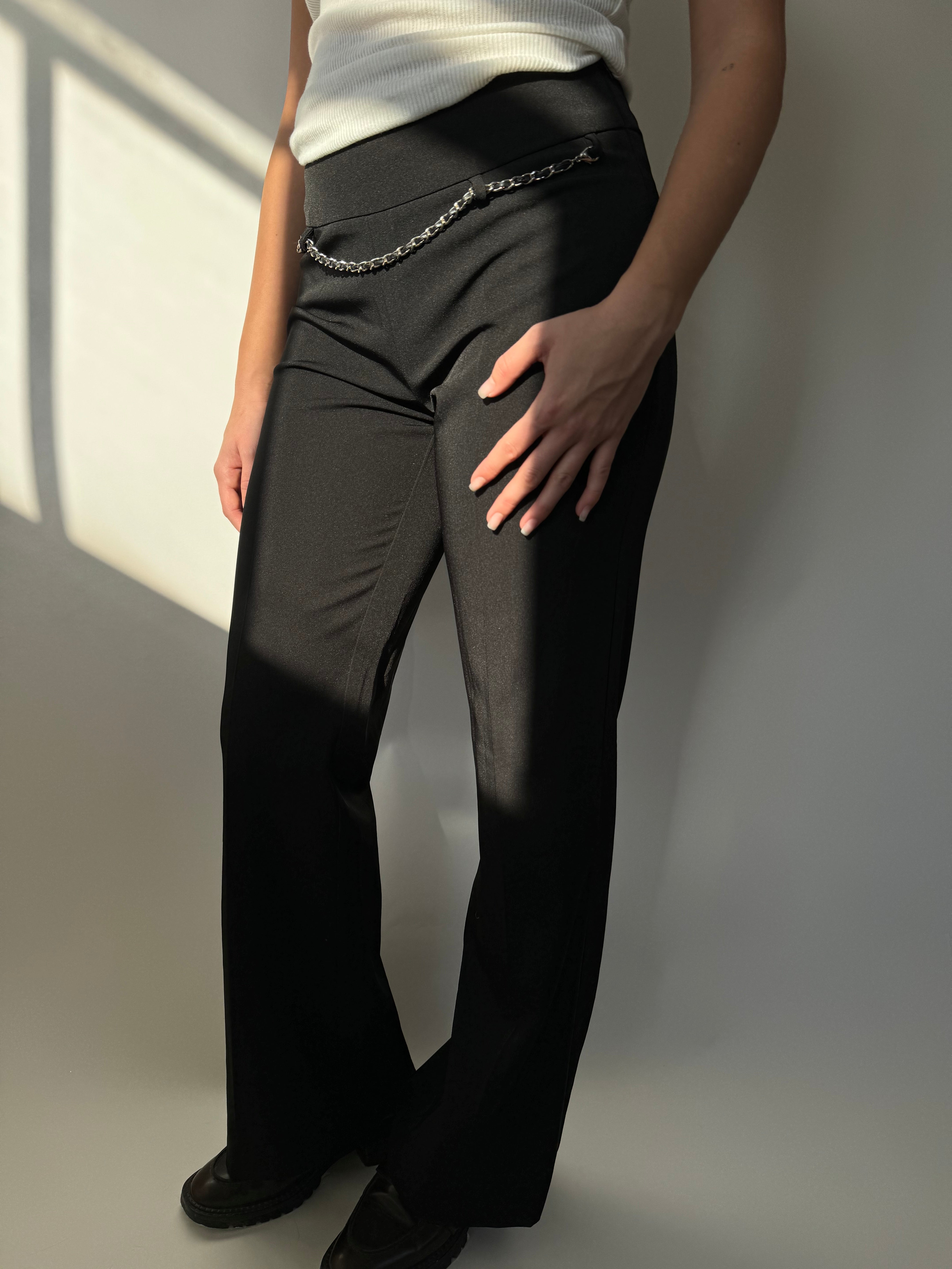 מכנסיים מחויטים בשילוב שלשלאה (38)