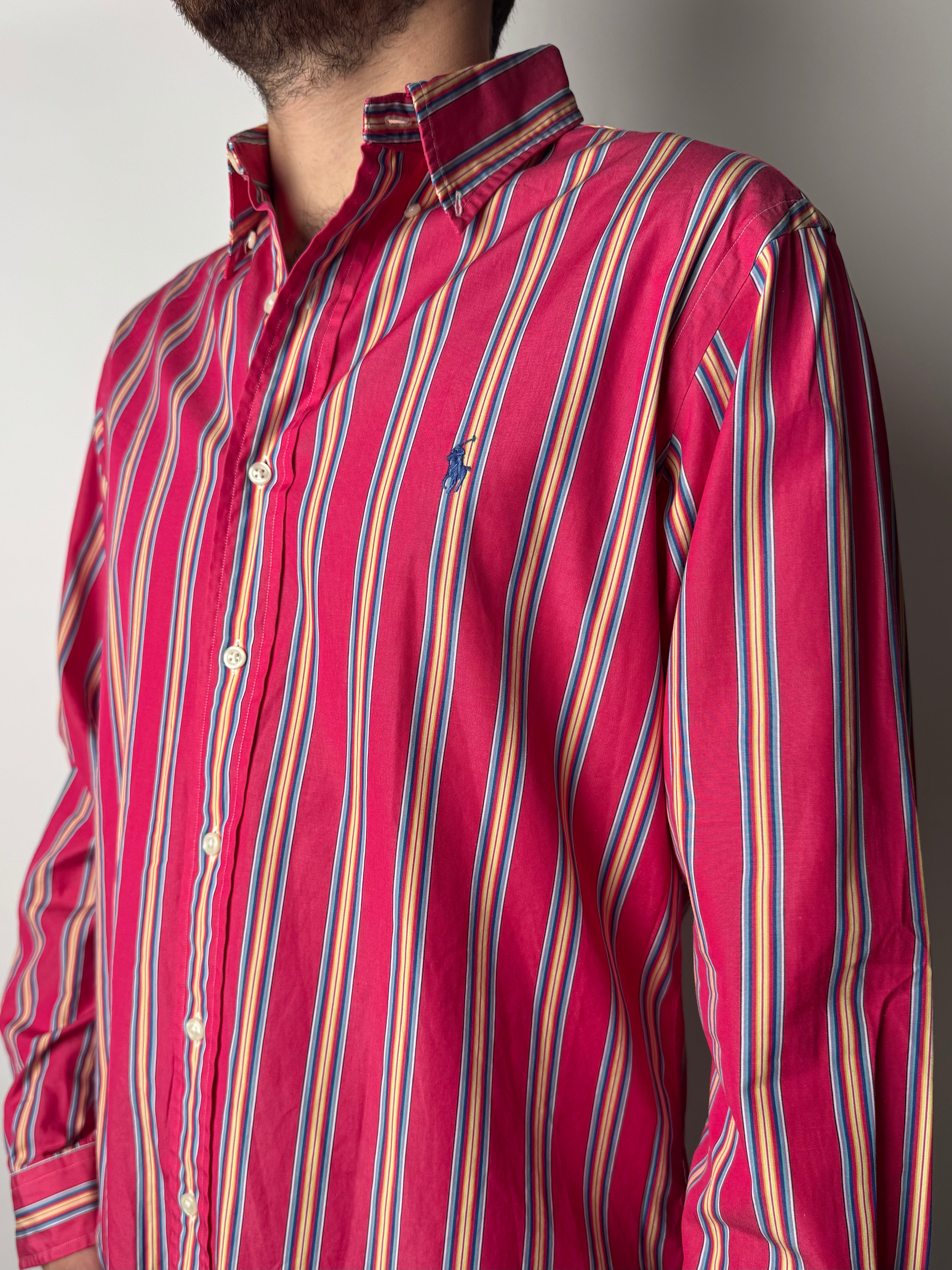 חולצה מכופתרת פסים Polo Ralph Lauren (L)