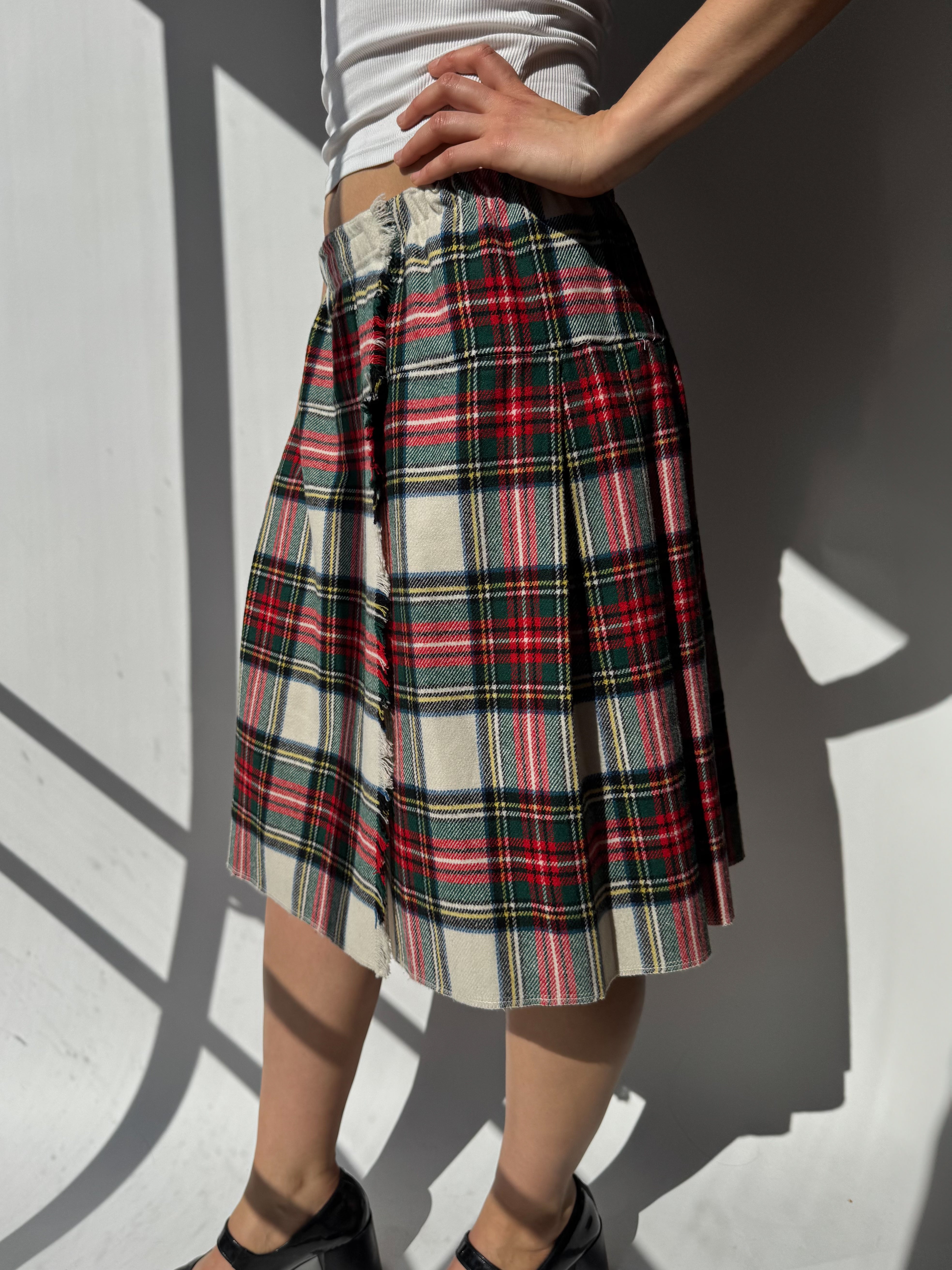 חצאית מעטפת משבצות (40)