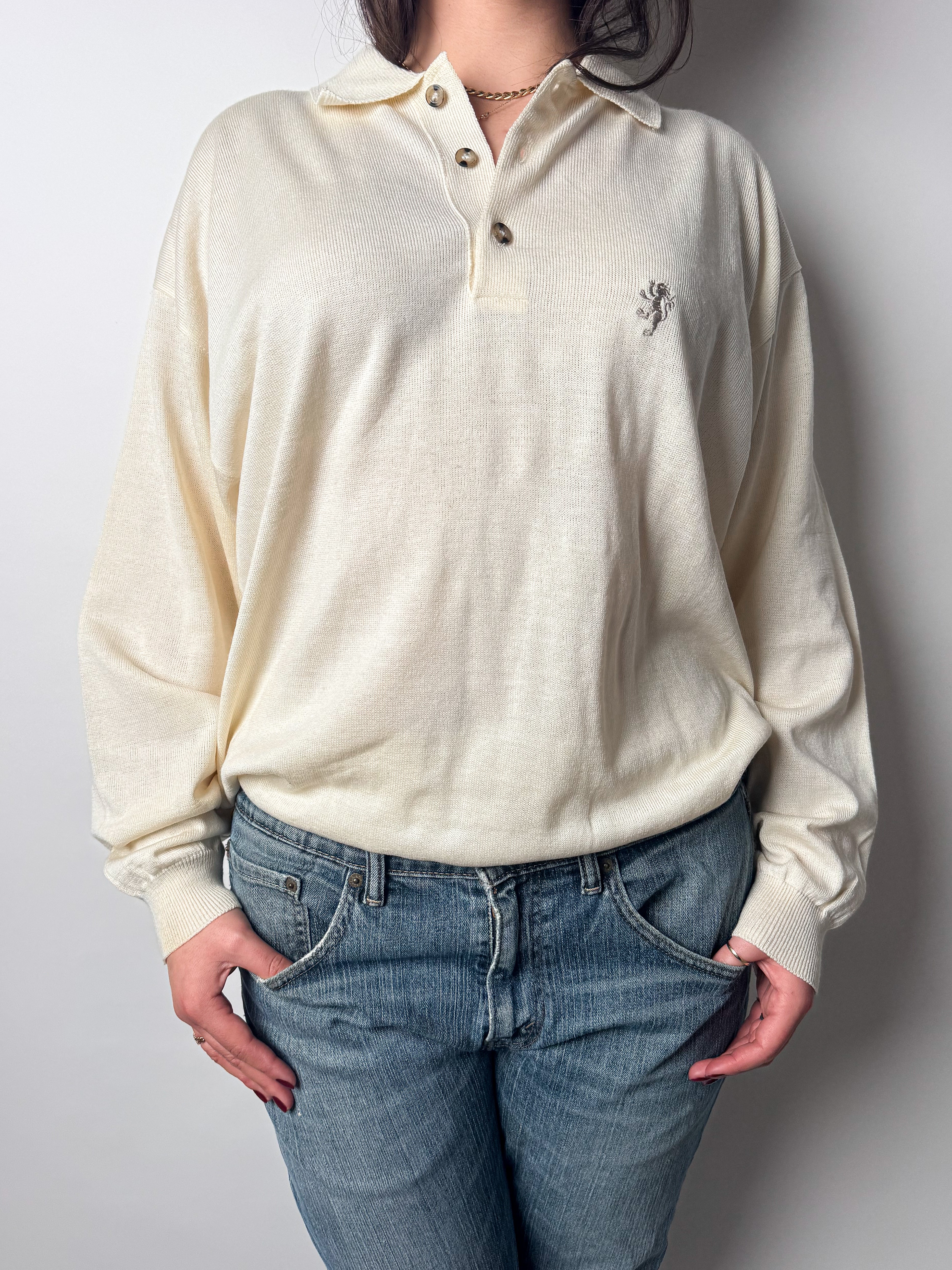 סריג פולו אוף ווייט (L)