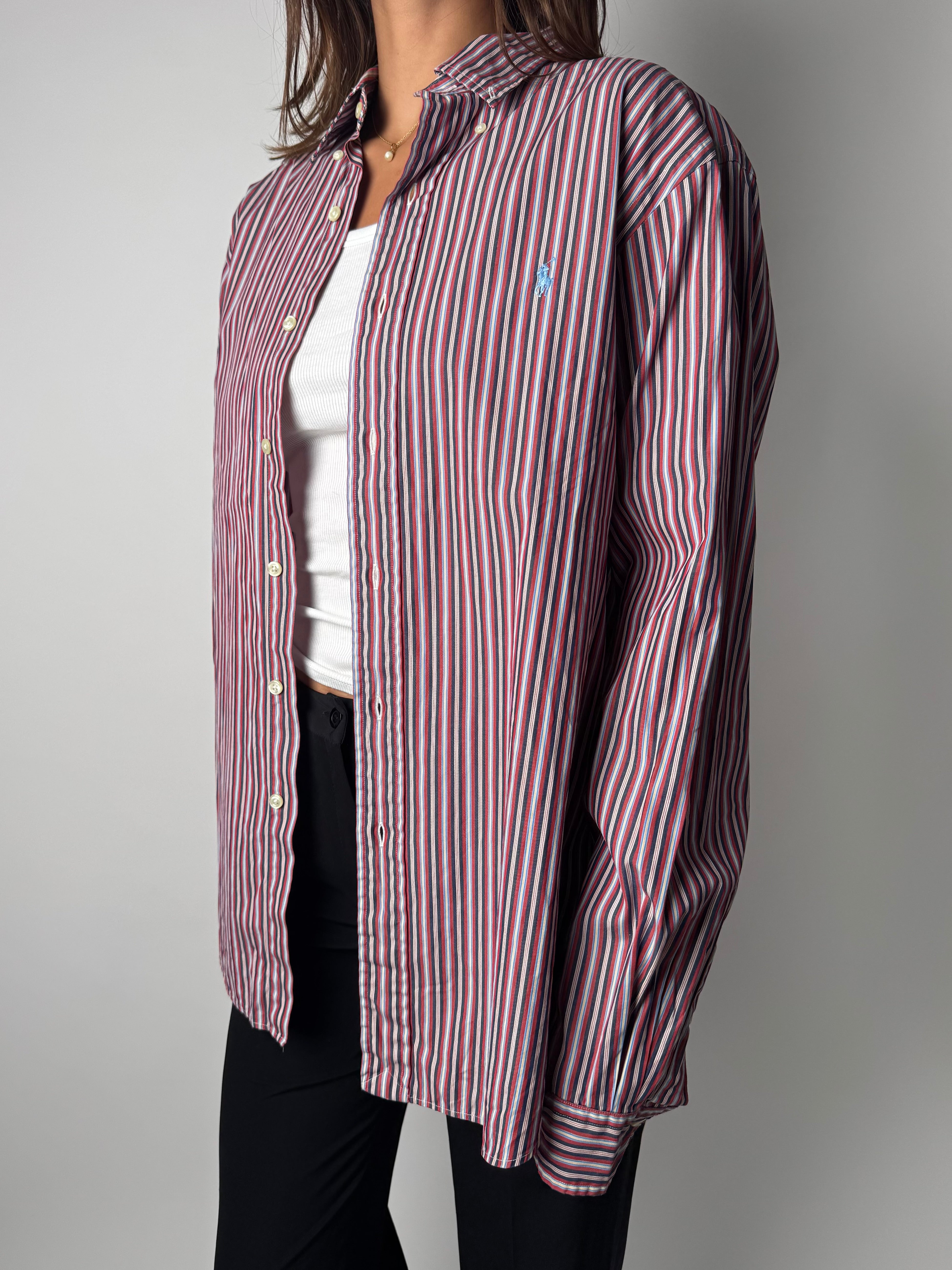 חולצה מכופתרת פסים Polo Ralph Lauren (L)