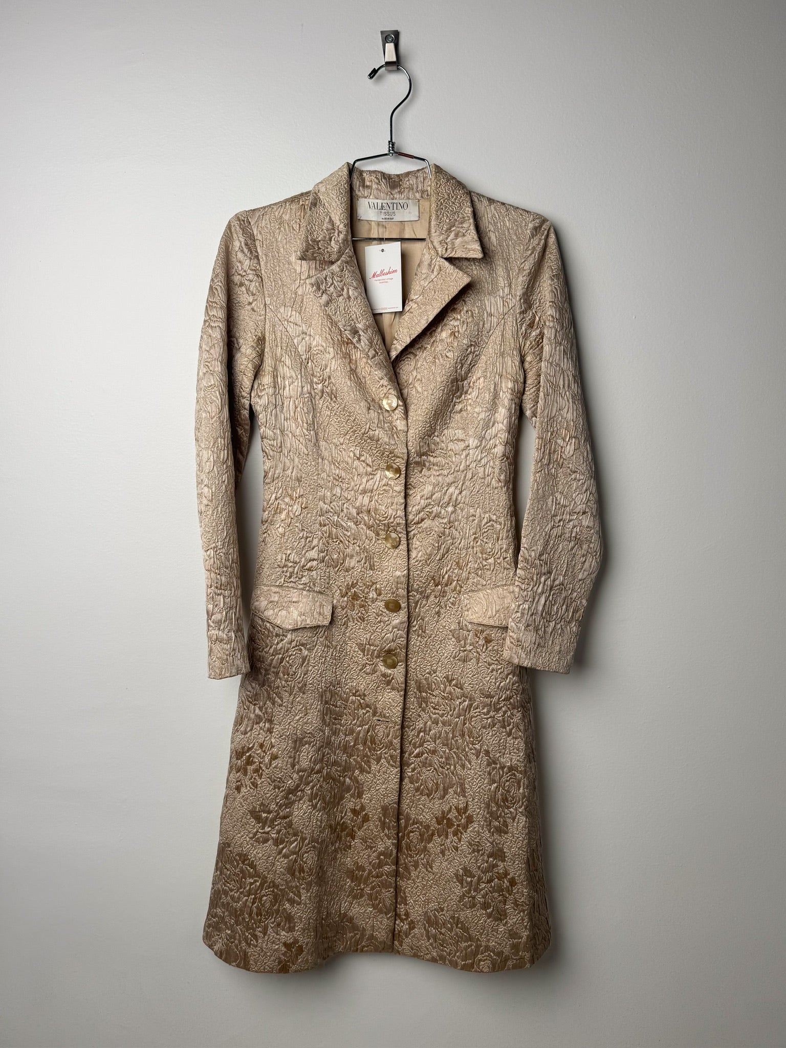 מעיל ארוך בדוגמת פרחים Valentino (XS)