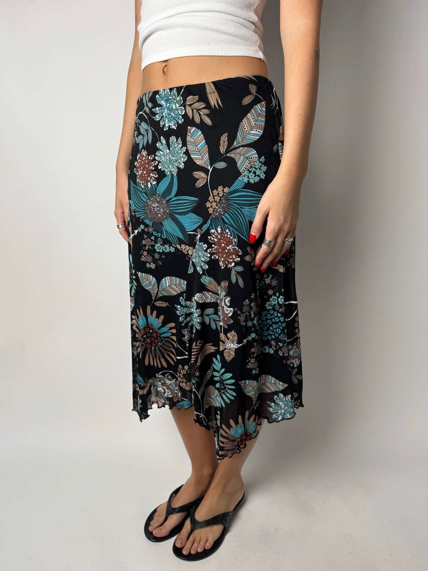 חצאית מידי פרחונית (36)