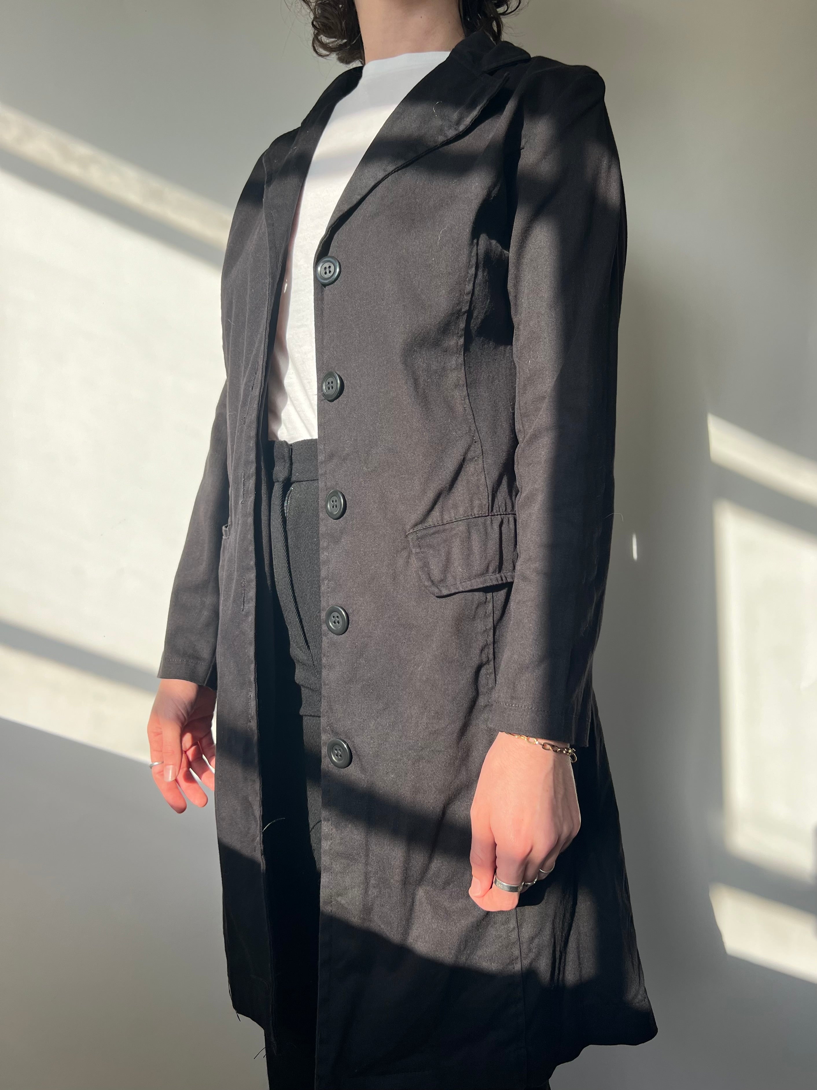 מעיל ארוך שחור (S)