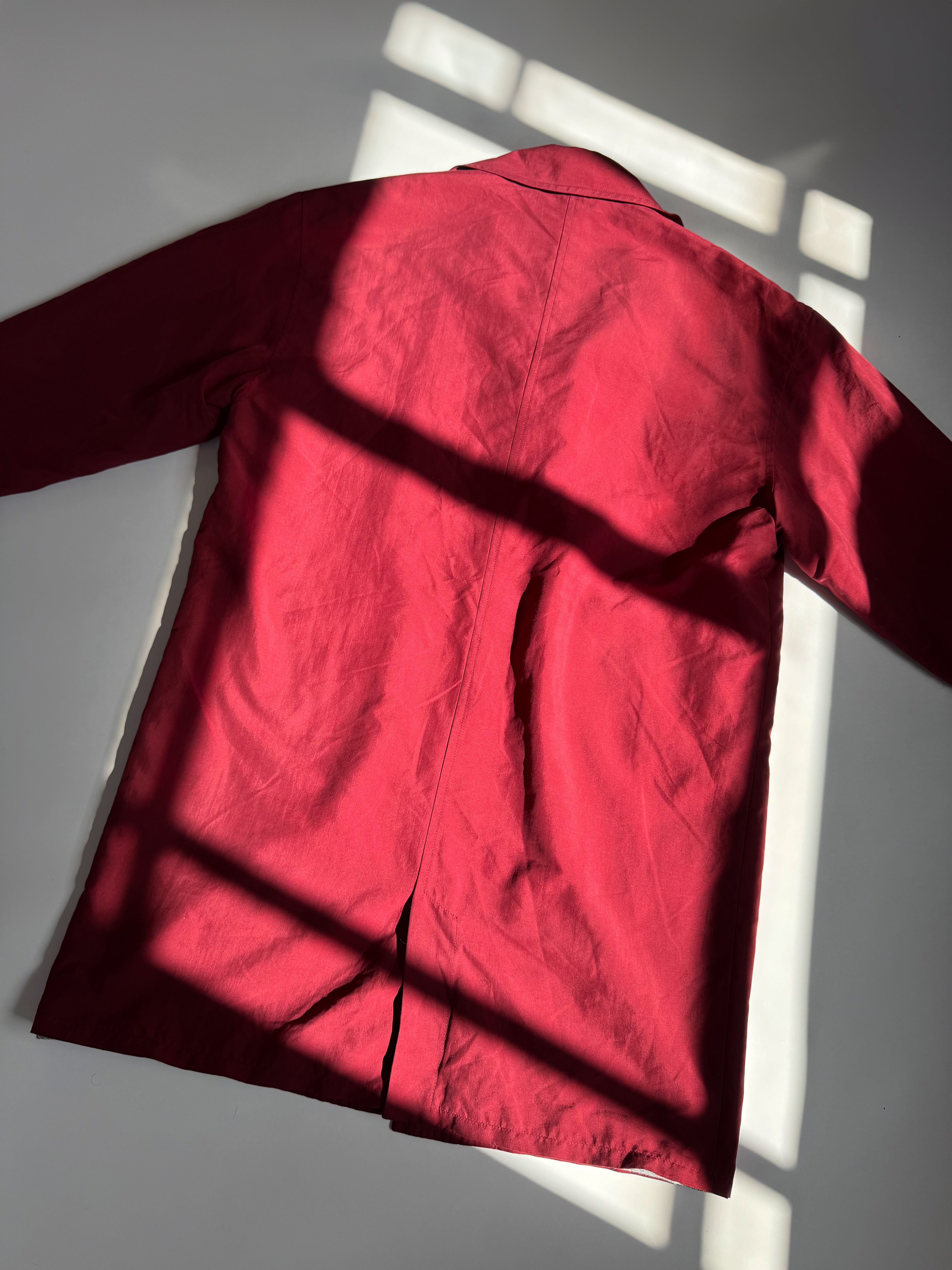 מעיל טרנץ׳ בורדו (L)