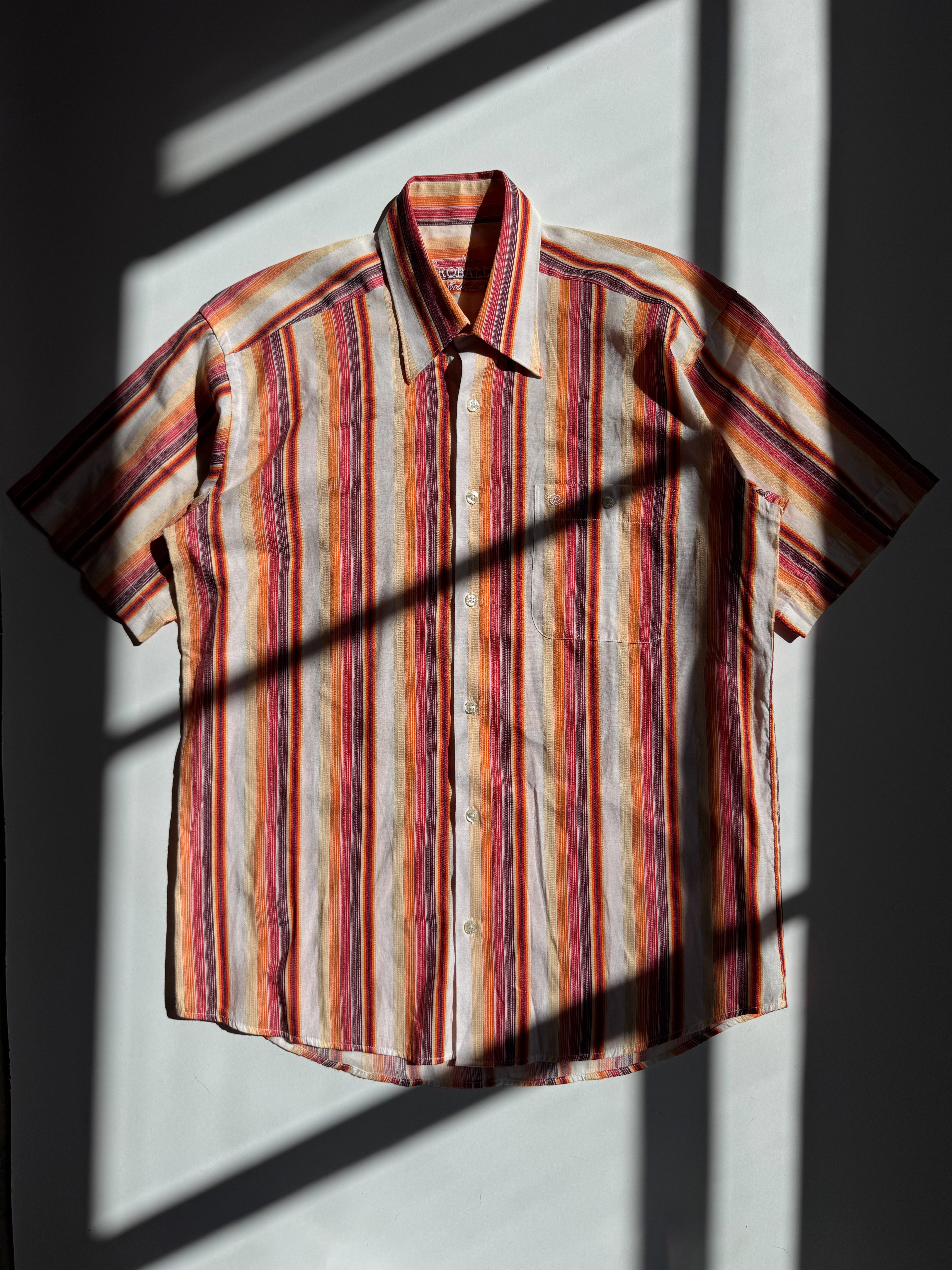 חולצה מכופתרת פסים (M)