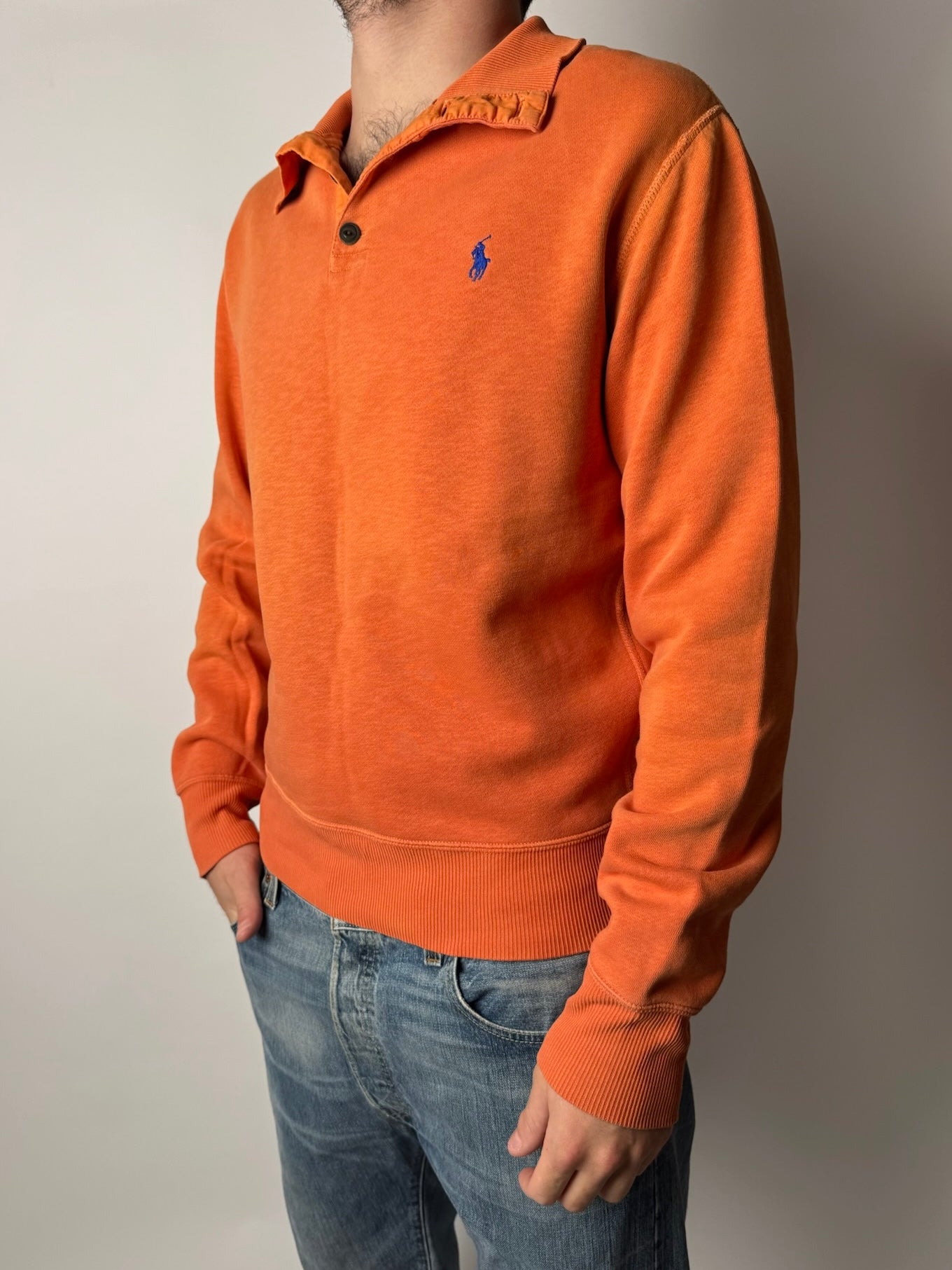 סווטשרט כתום (Ralph Lauren (M