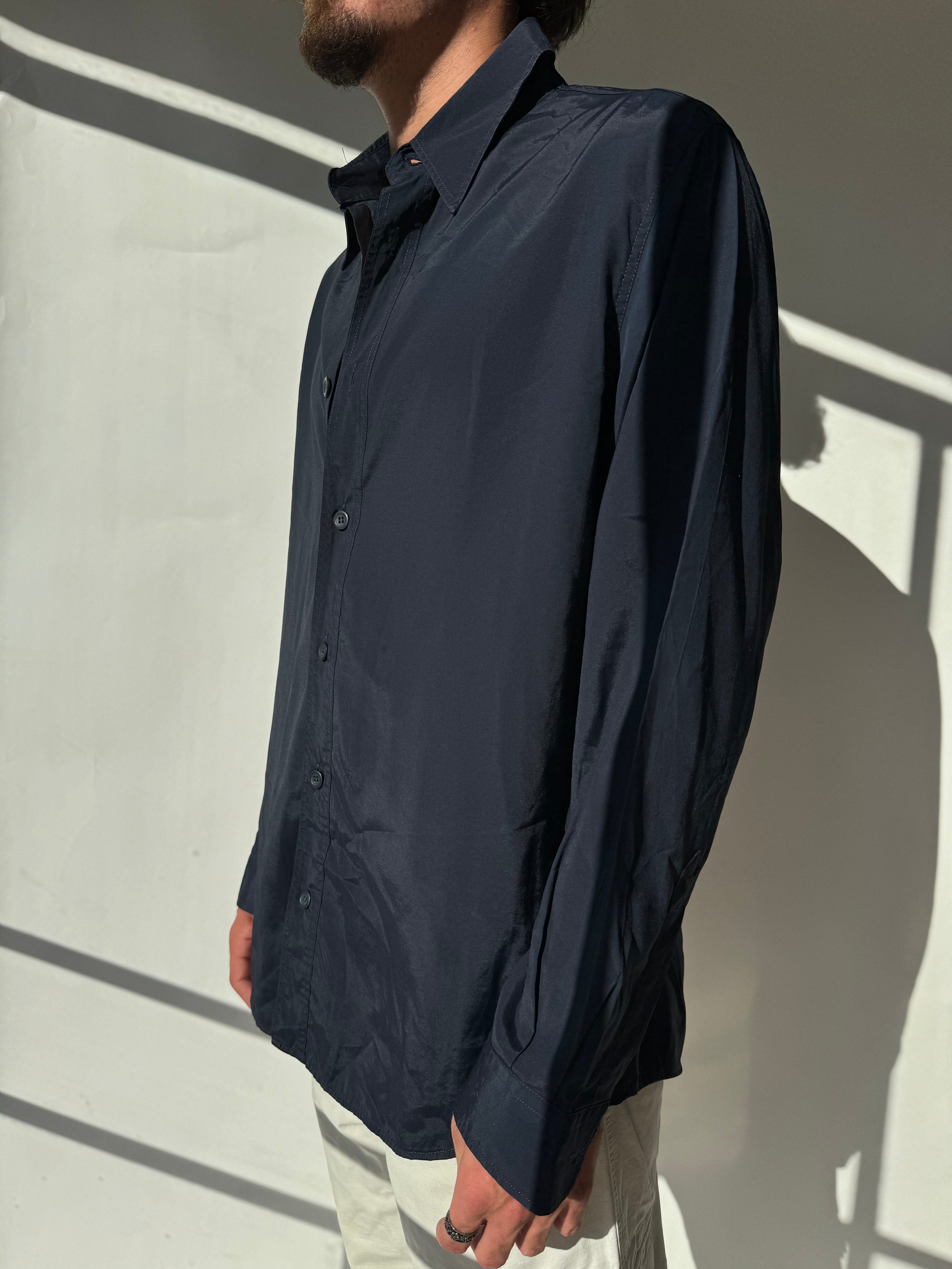 חולצה מכופתרת כחולה Armani Jeans (L)