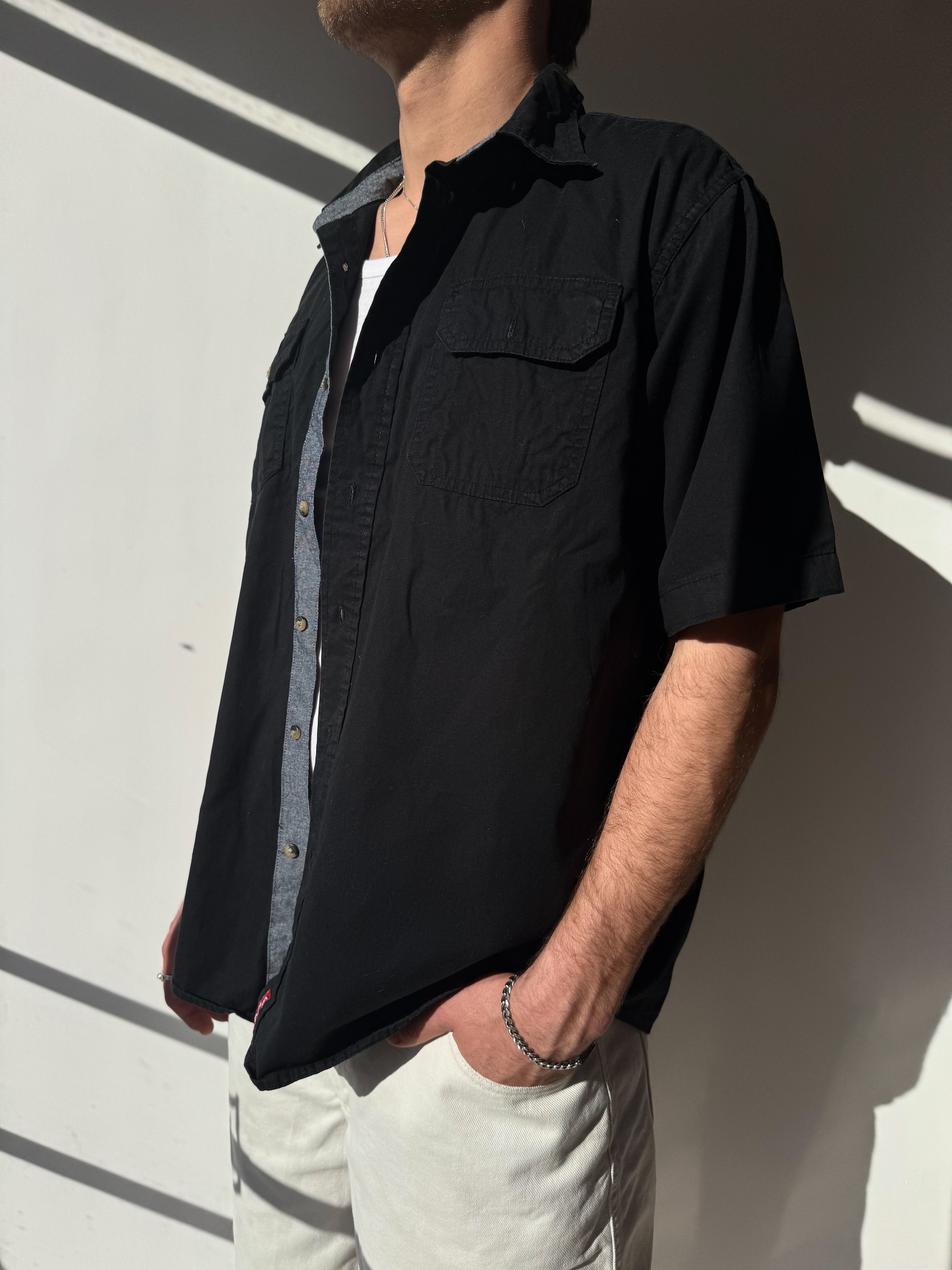 חולצה מכופתרת קצרה Wrangler (L)