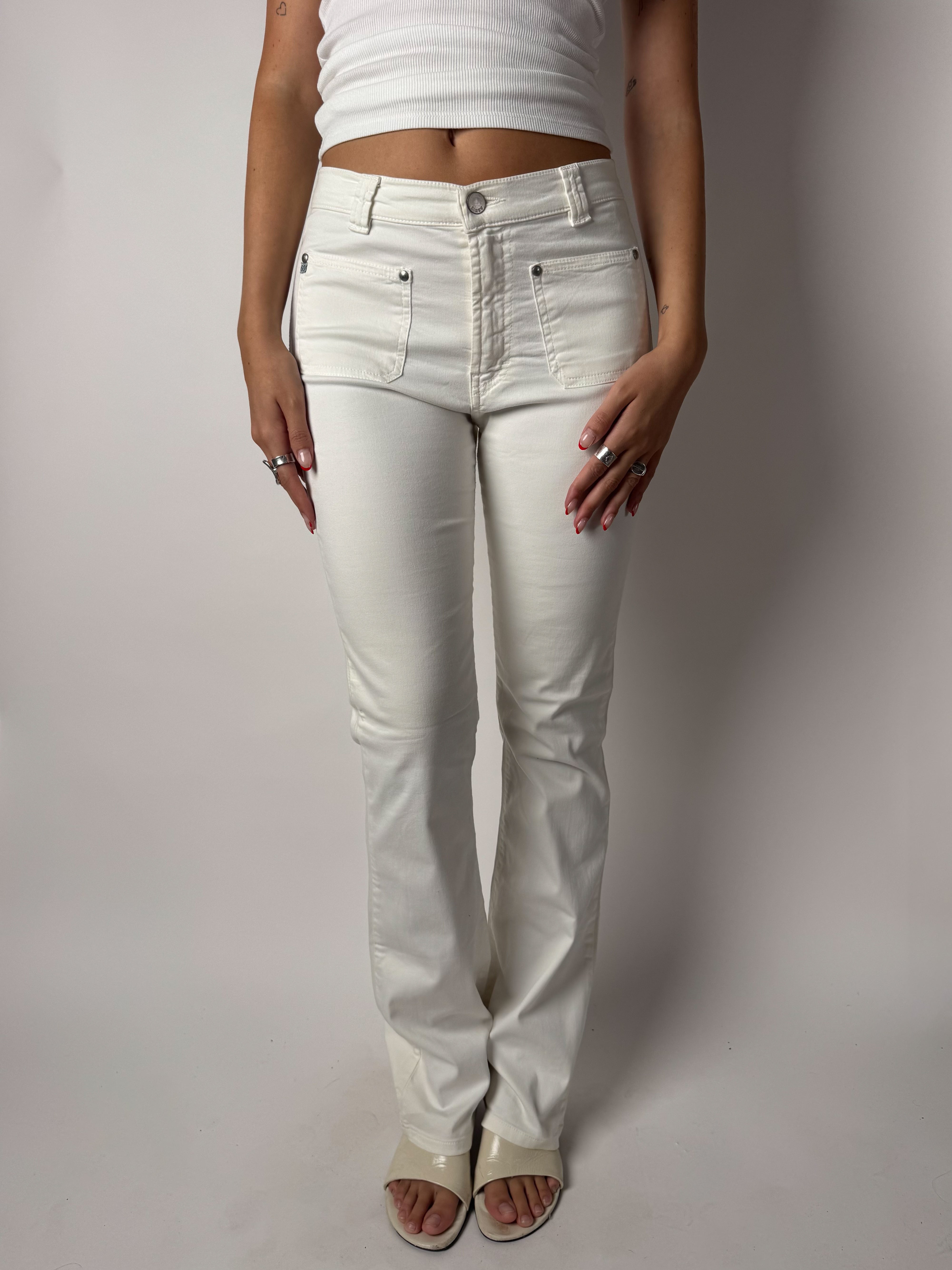 ג׳ינס לבן בגזרה מתרחבת Miss Sixty (36)