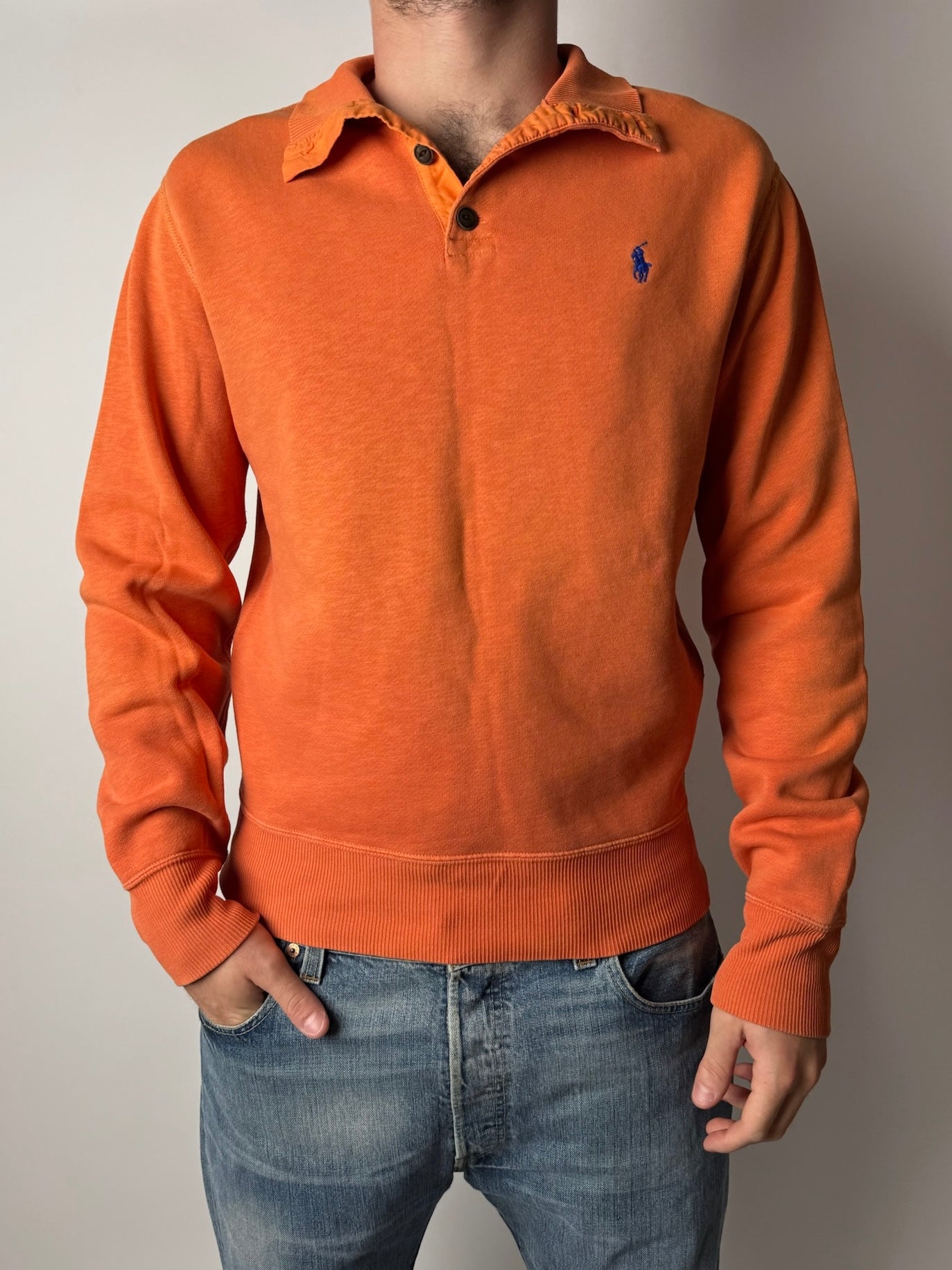 סווטשרט כתום (Ralph Lauren (M