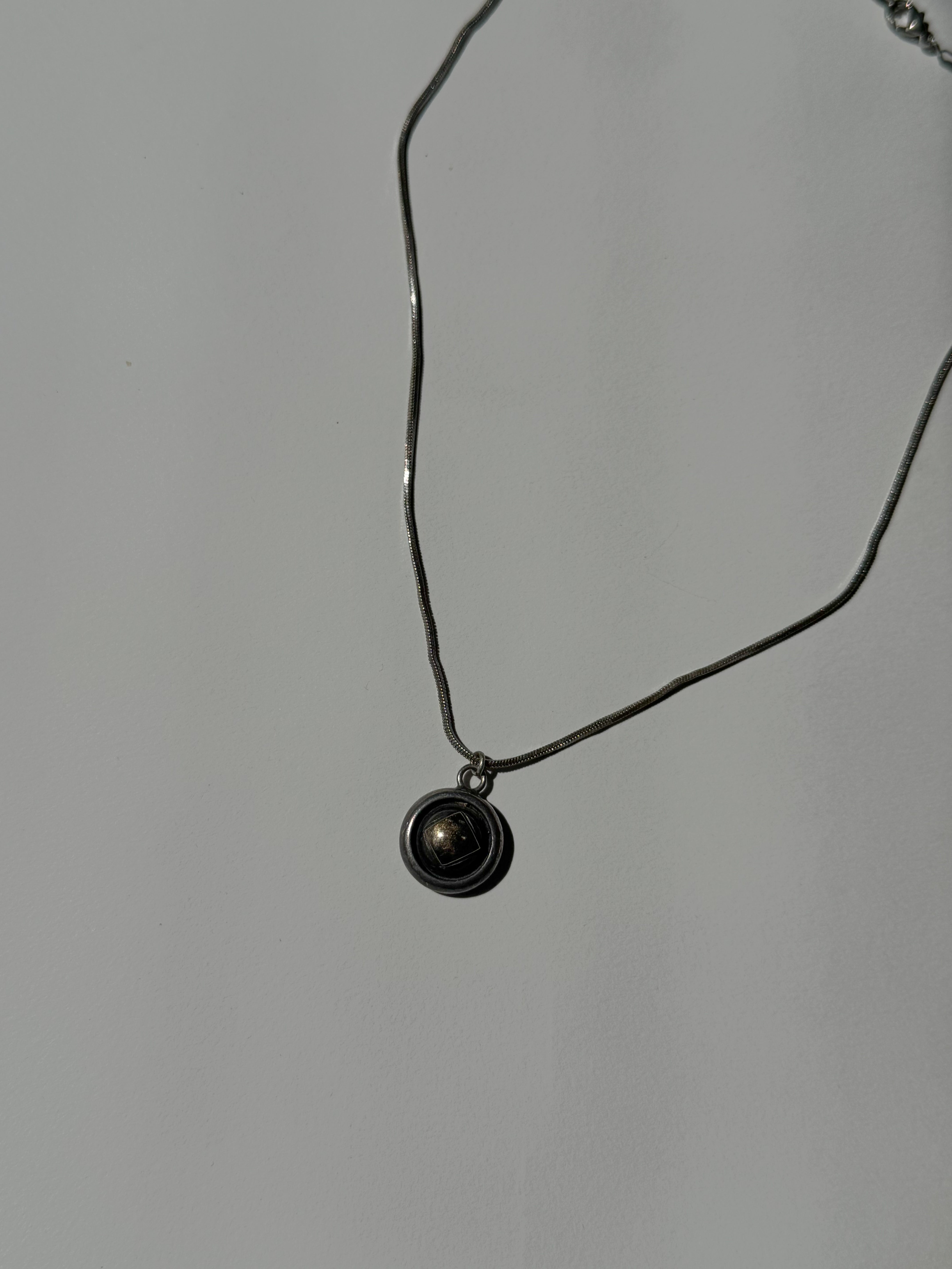 שרשרת כסף בשילוב זהב