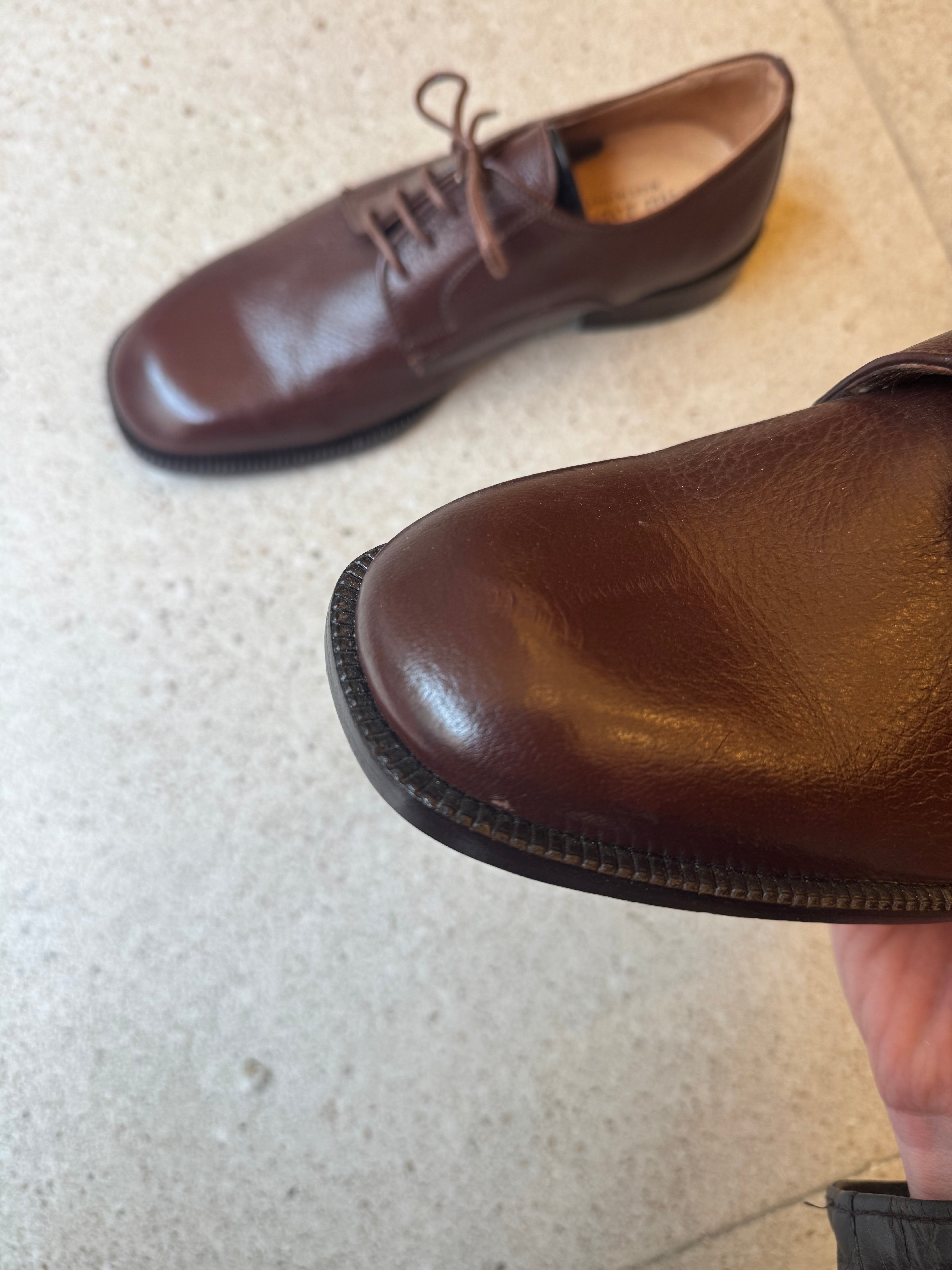 נעלי אוקספורד חומות מעור (41)