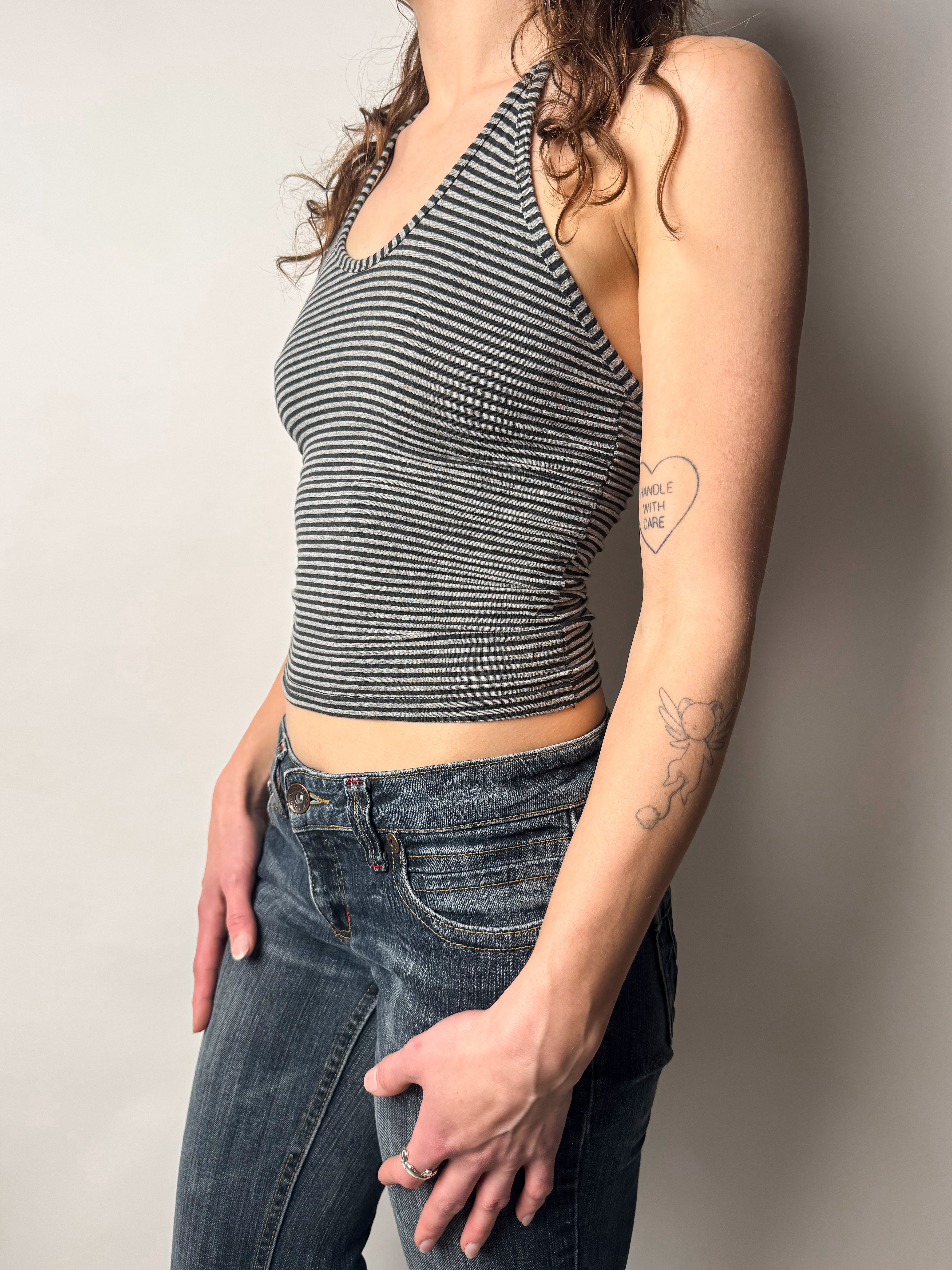 גופיית קולר פסים (S)