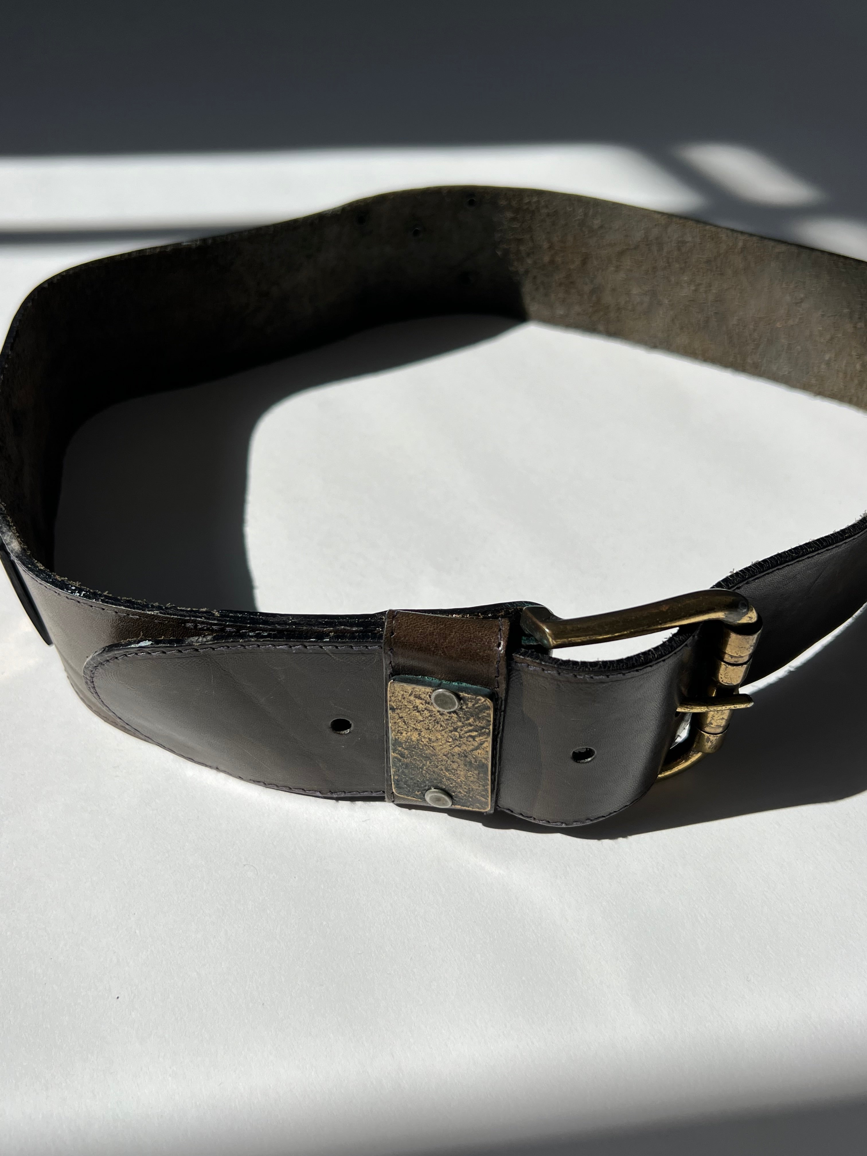 חגורת עור עבה (34-36)