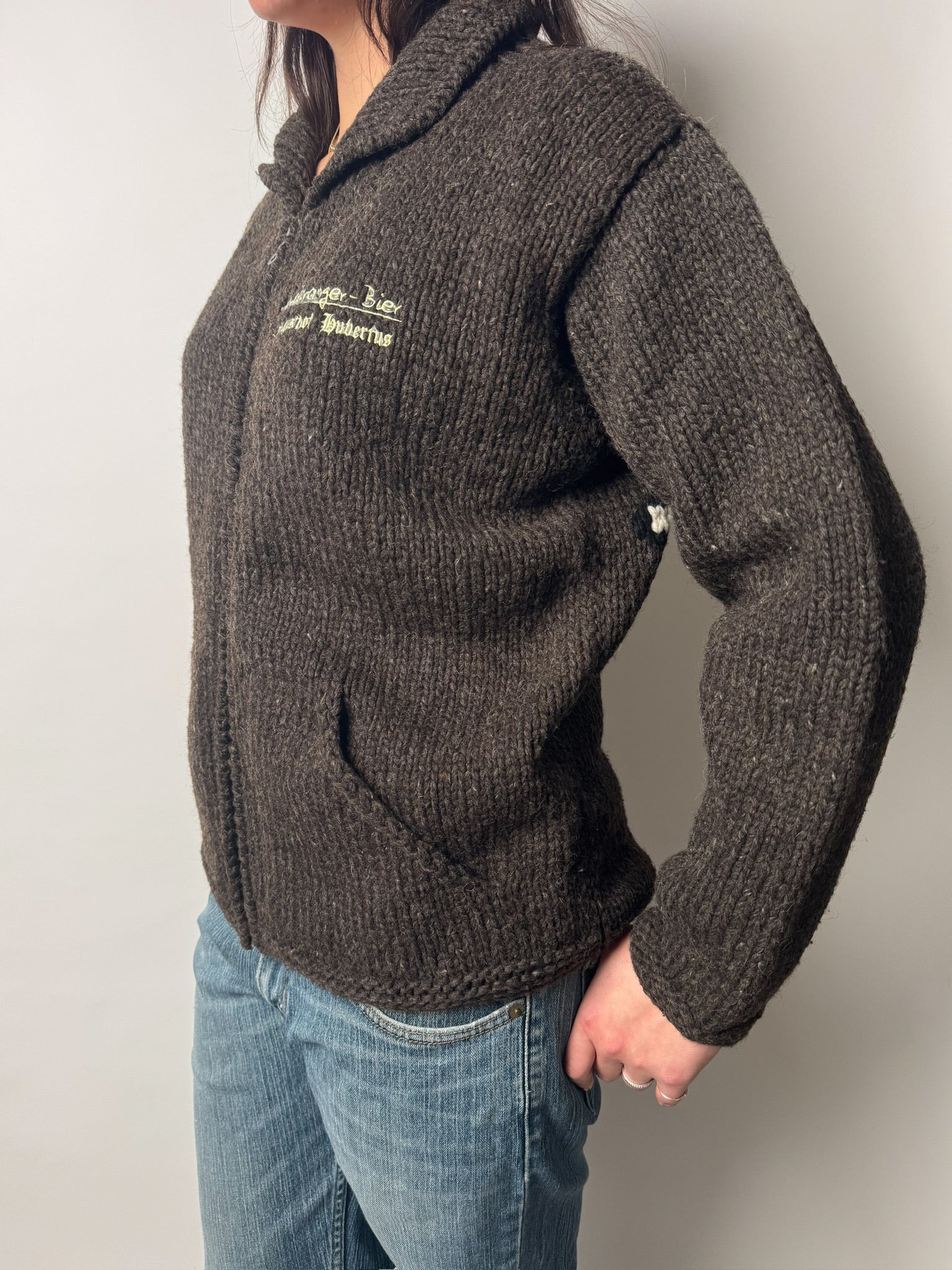 ג׳קט צמר פרח (M)