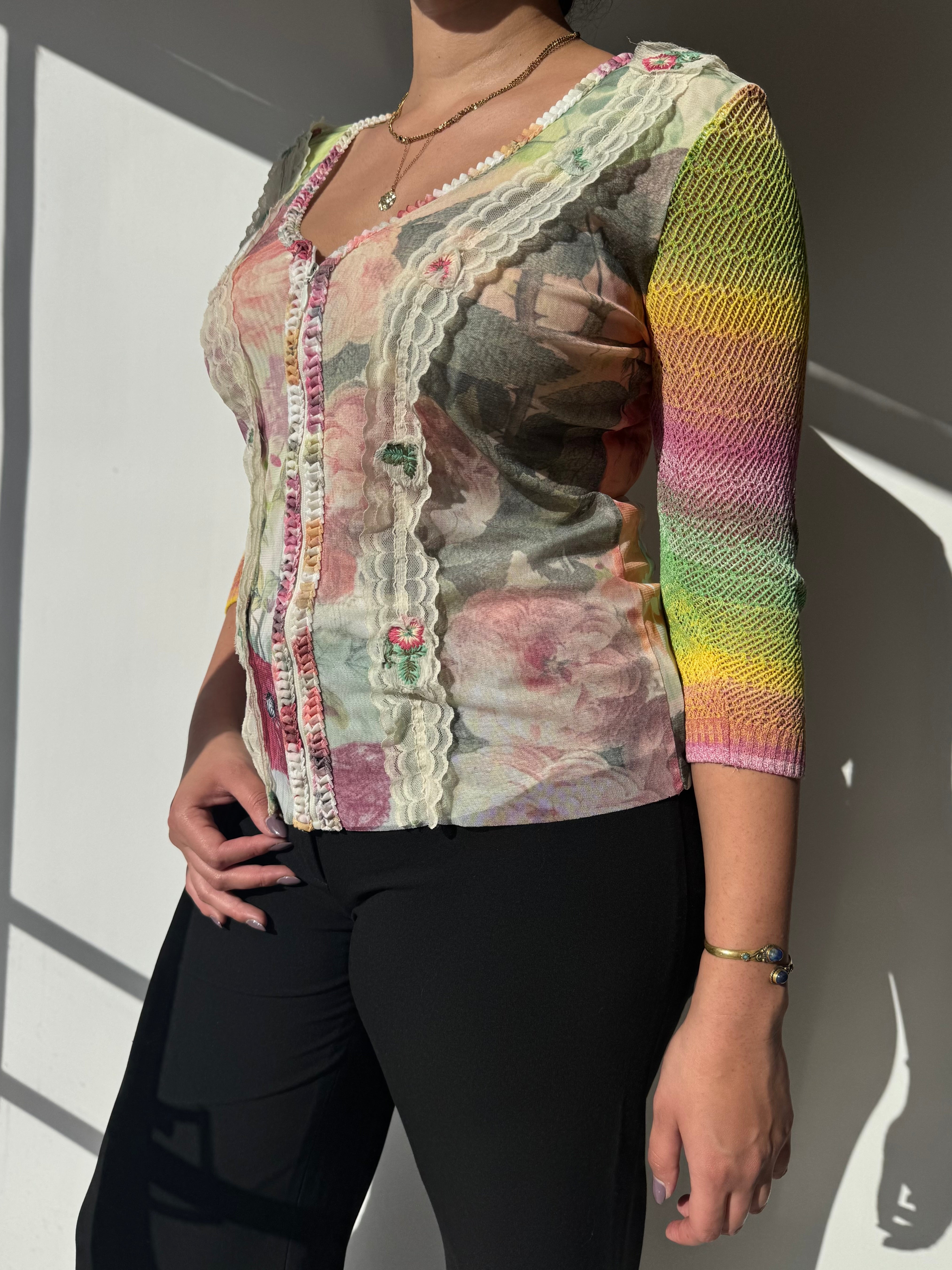 (L) חולצת מש בסגירת רוכסן