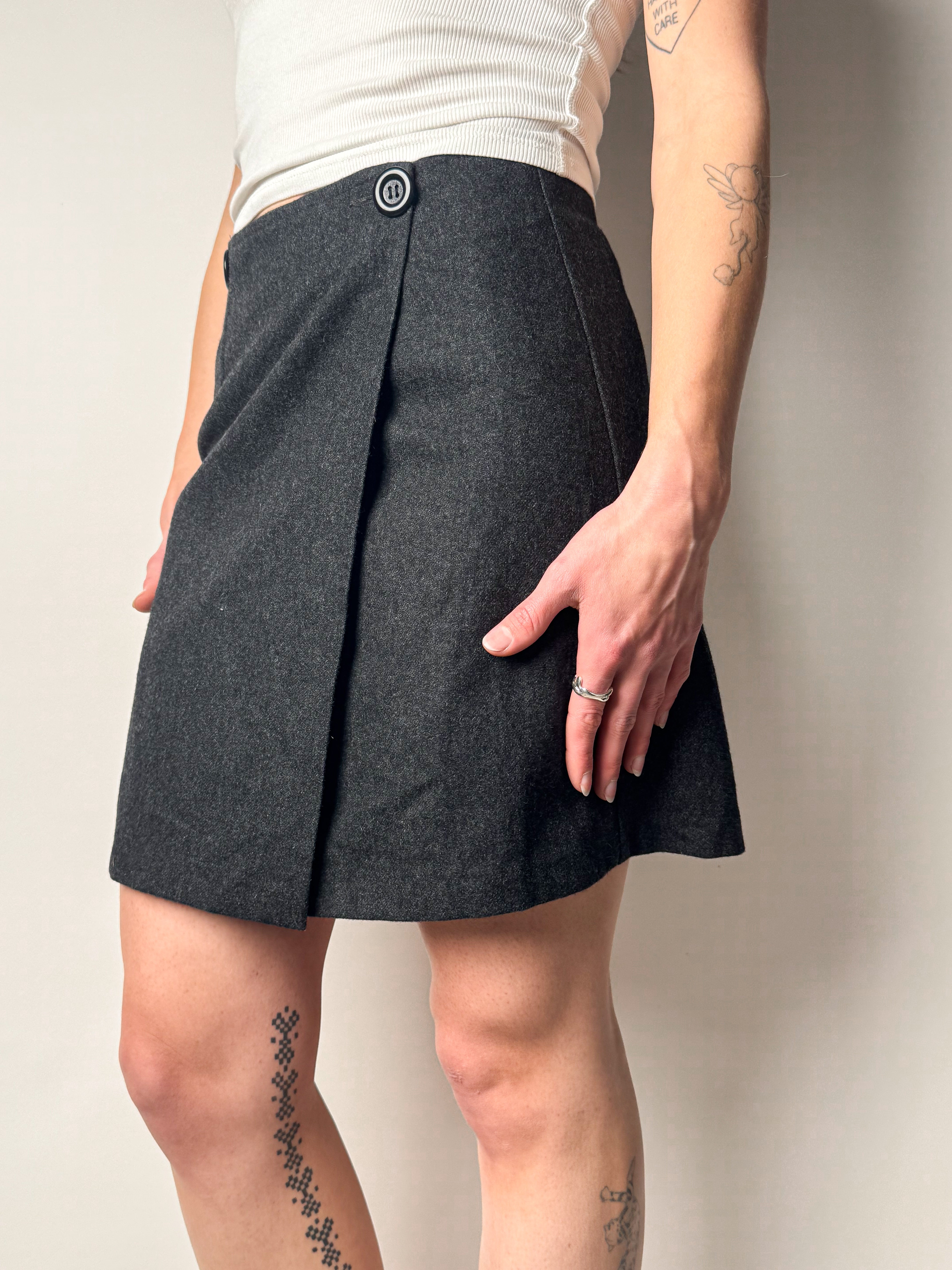 חצאית צמר מעטפת (38)