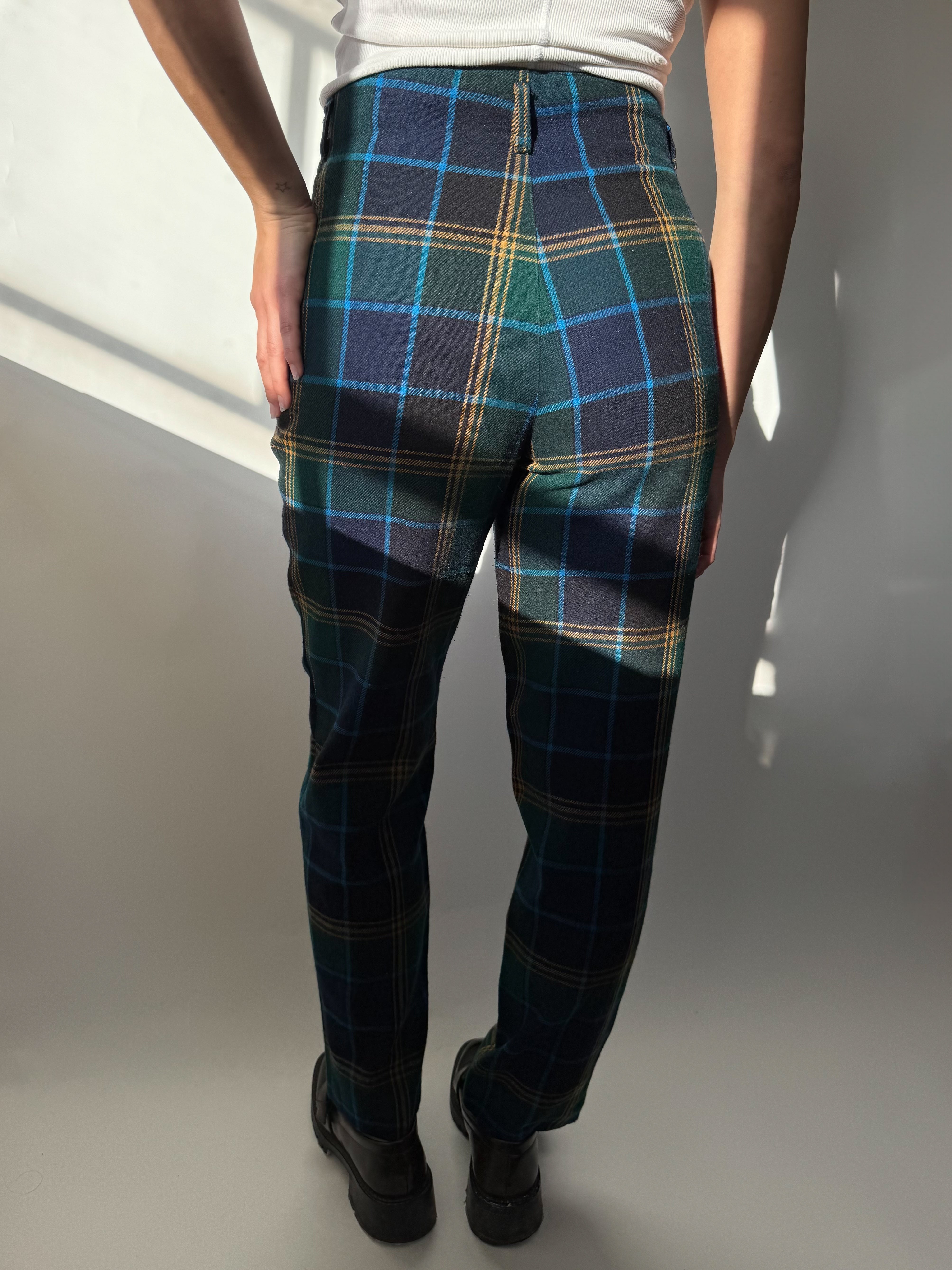 מכנסי צמר משבצות (38)