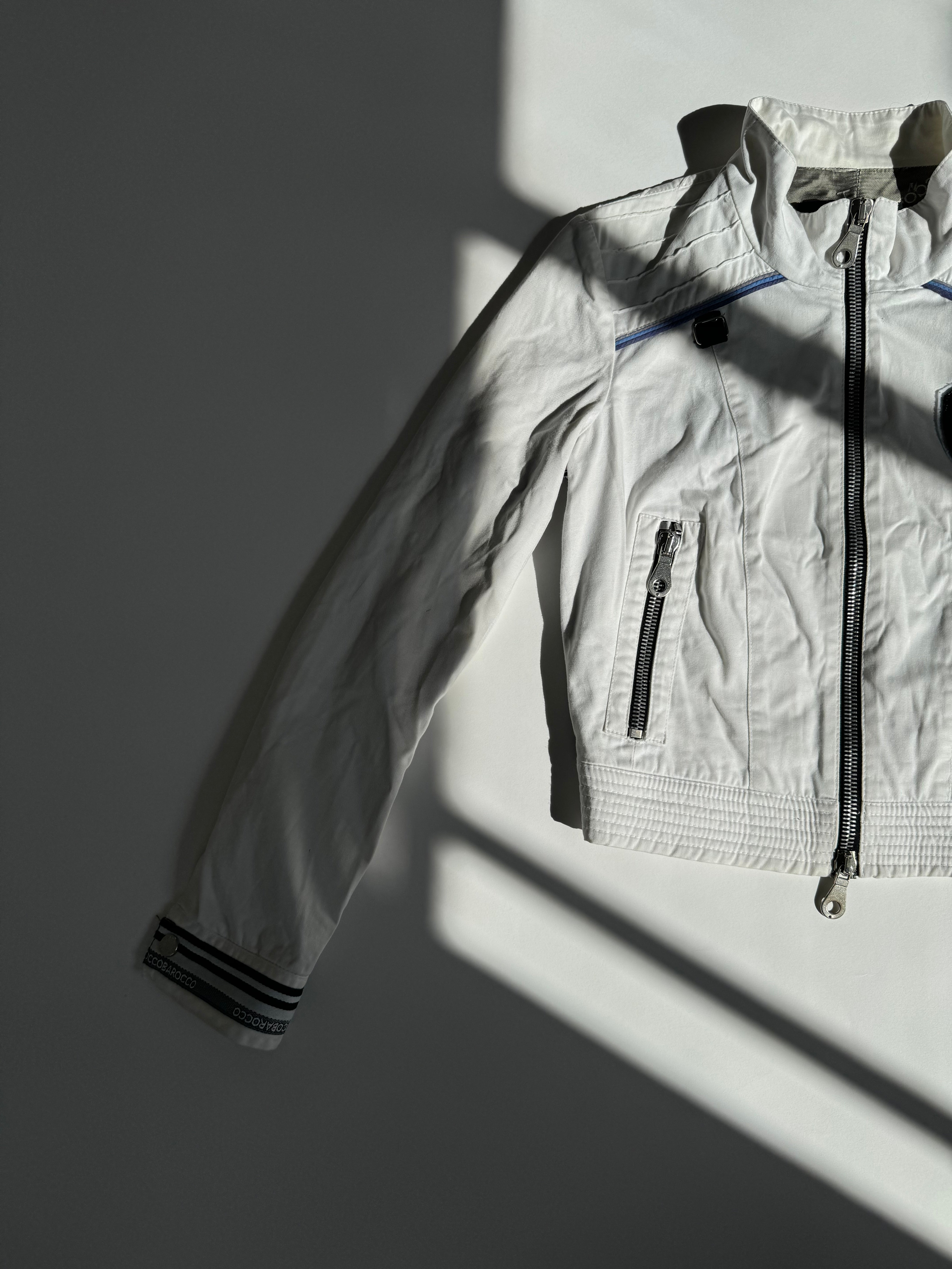 ג׳קט קרופ בסגנון ספורטיבי Roccobarocco (S)