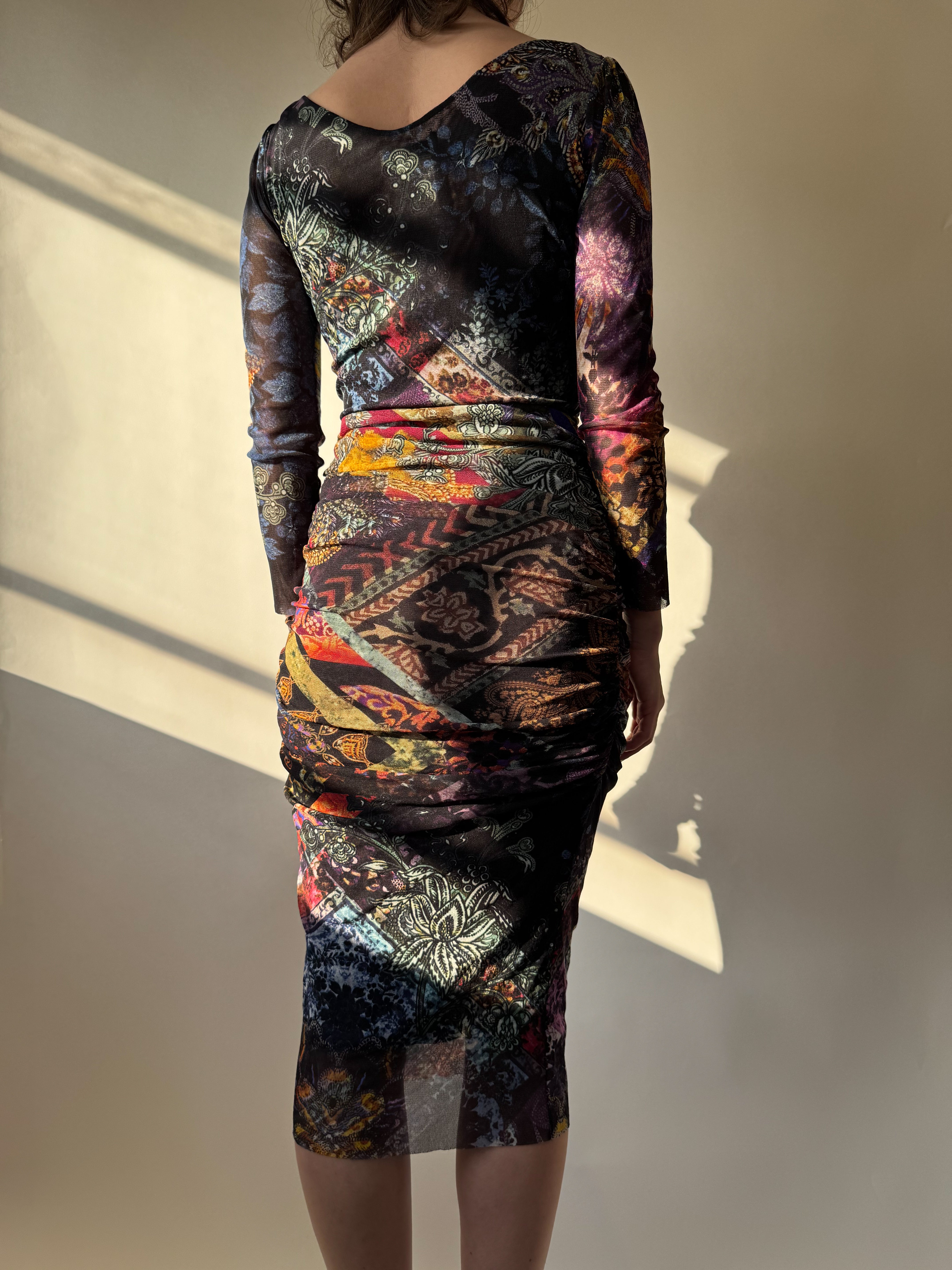 שמלת פייזלי Fuzzi by Gaultier (S-M)