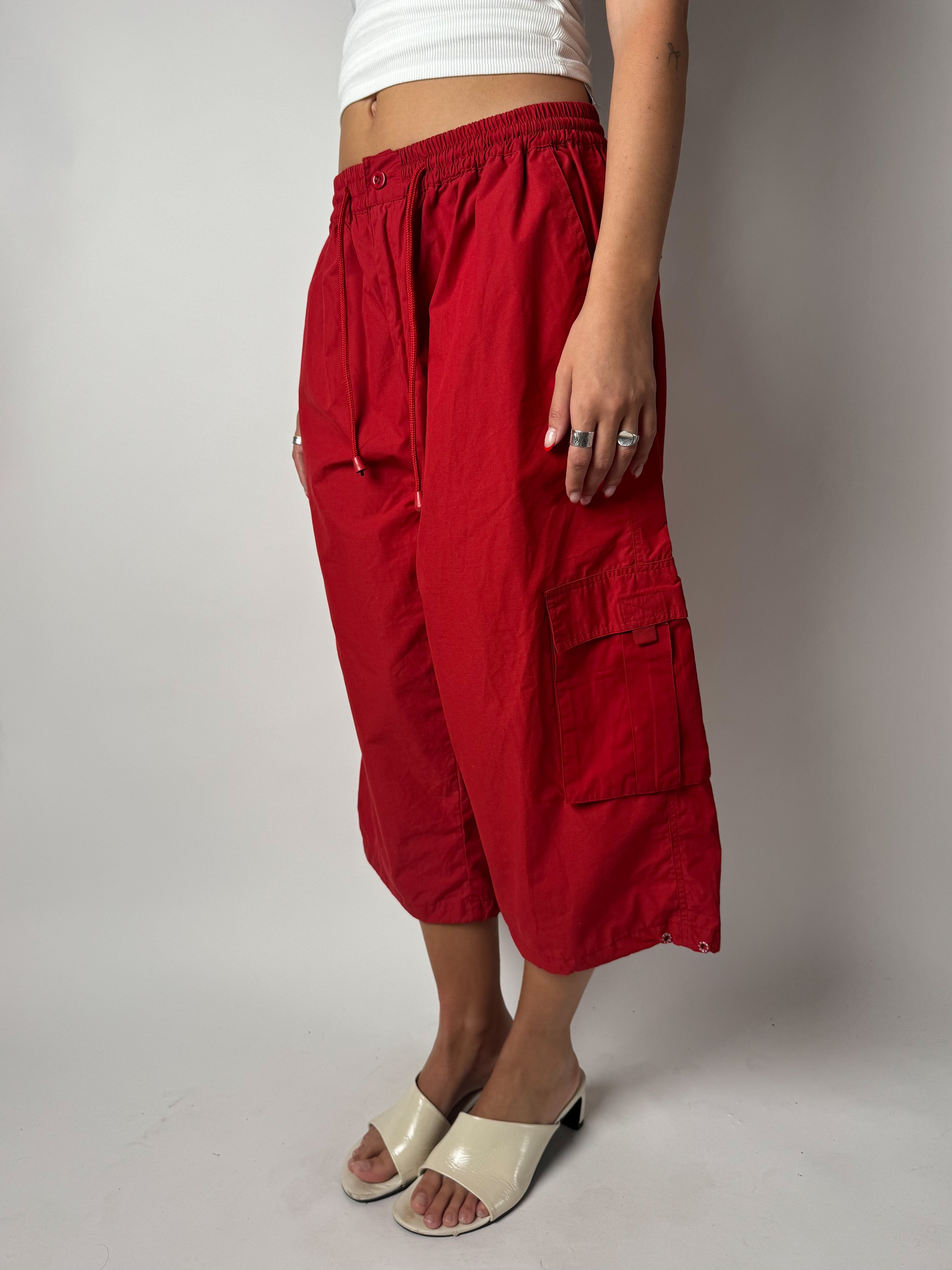 מכנסי דגמ״ח 3/4 אדומים (36-38)