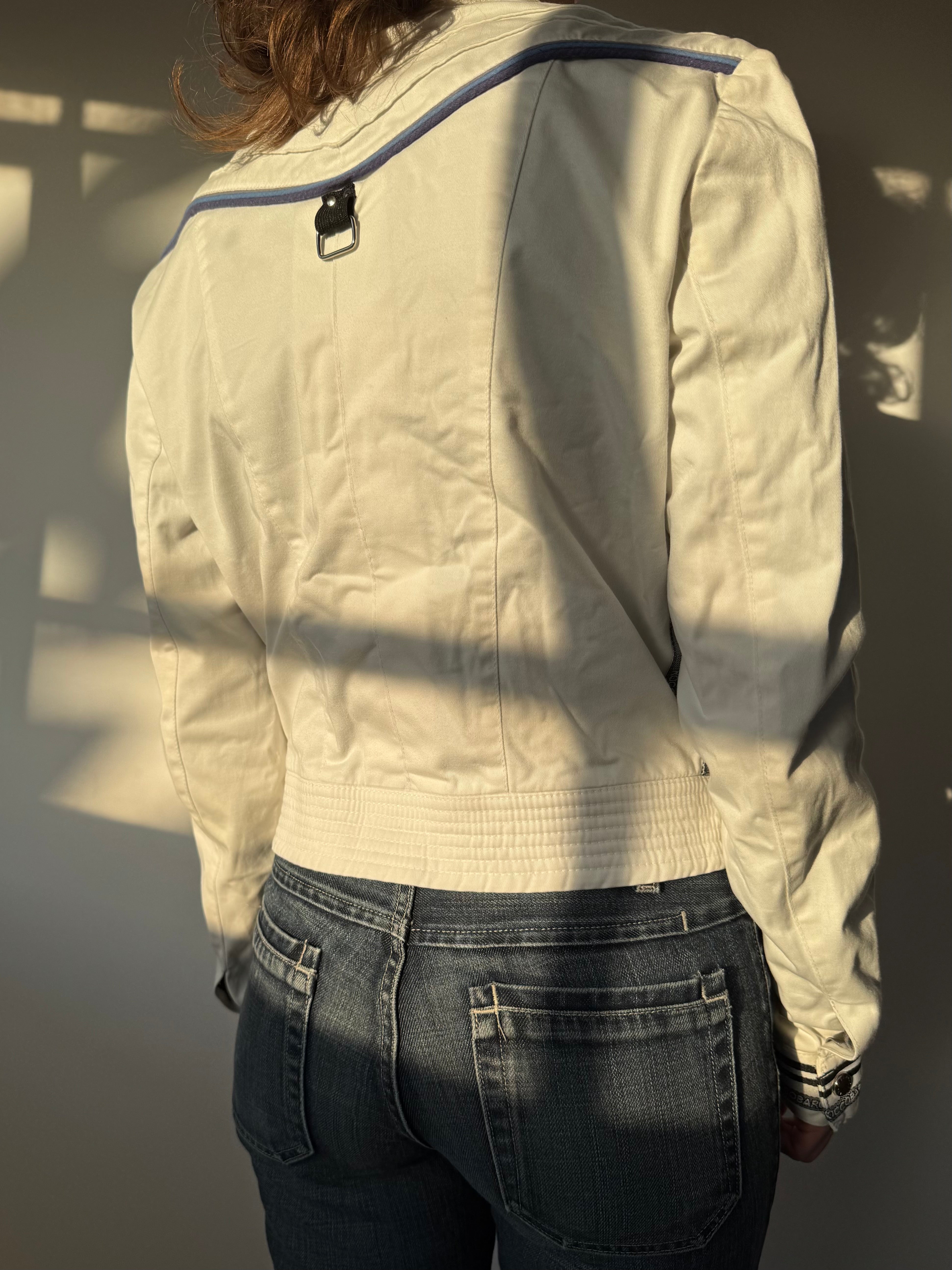 ג׳קט קרופ בסגנון ספורטיבי Roccobarocco (S)