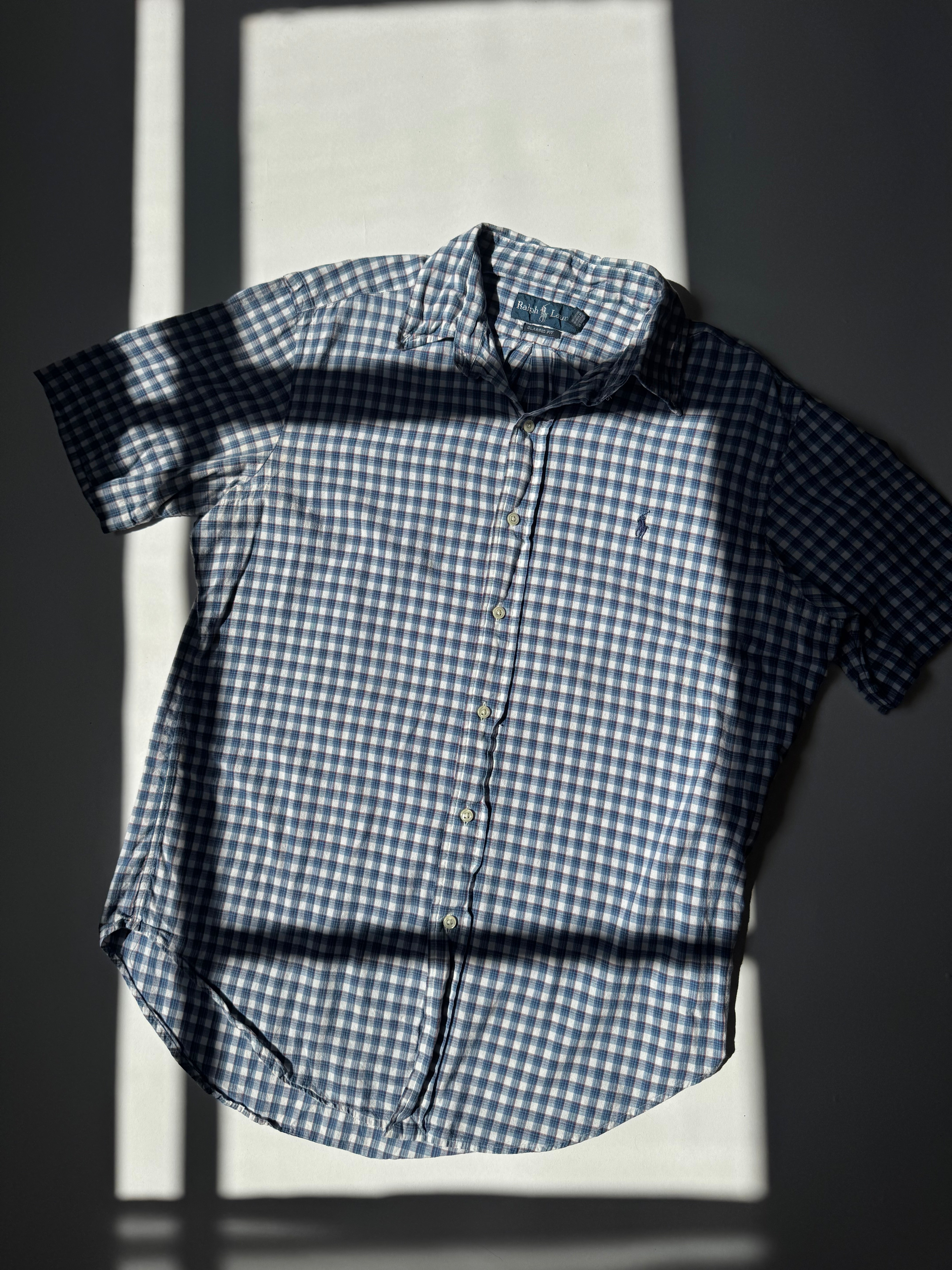 חולצה מכופתרת משבצות Polo Ralph Lauren (M)