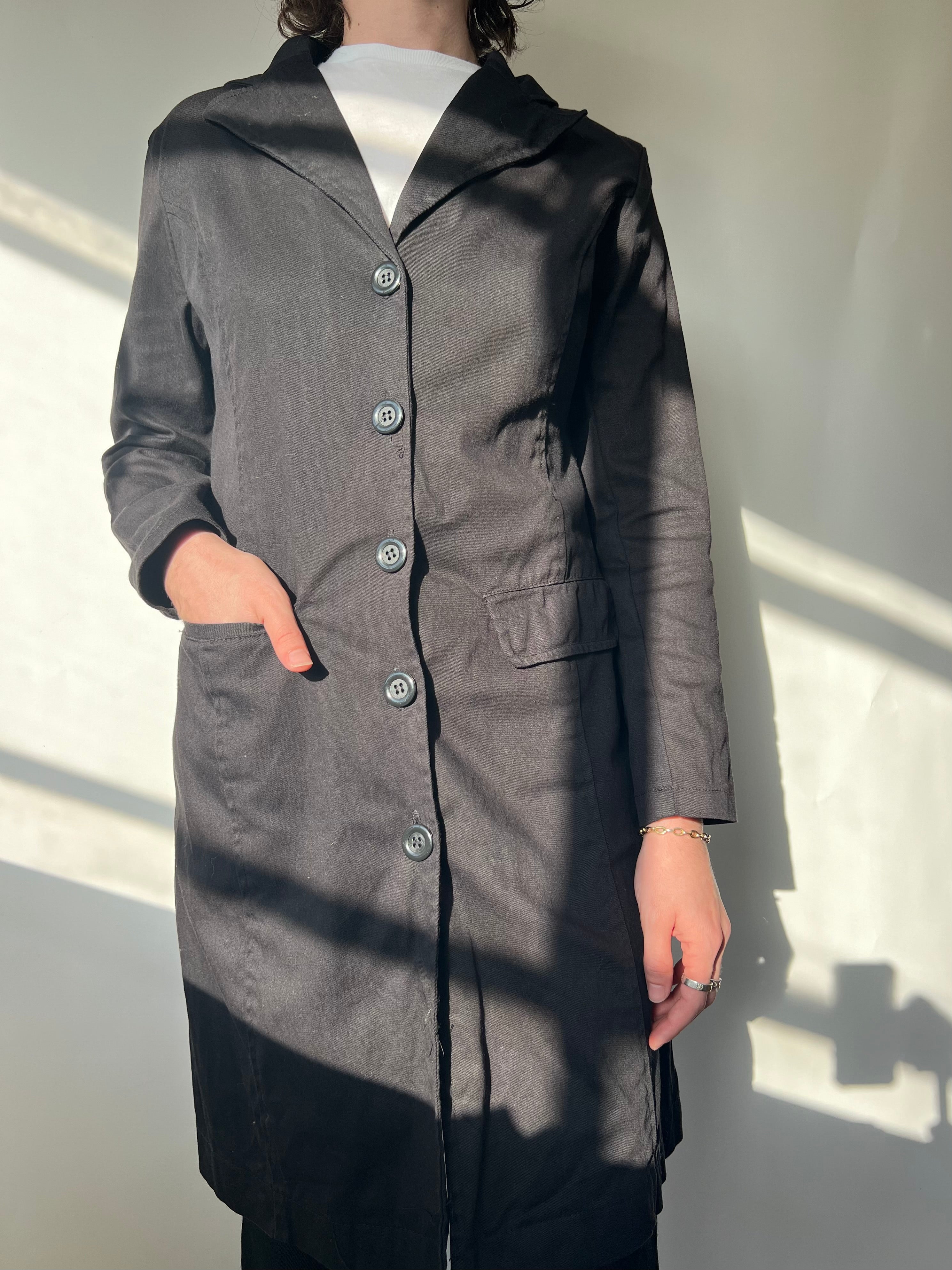 מעיל ארוך שחור (S)