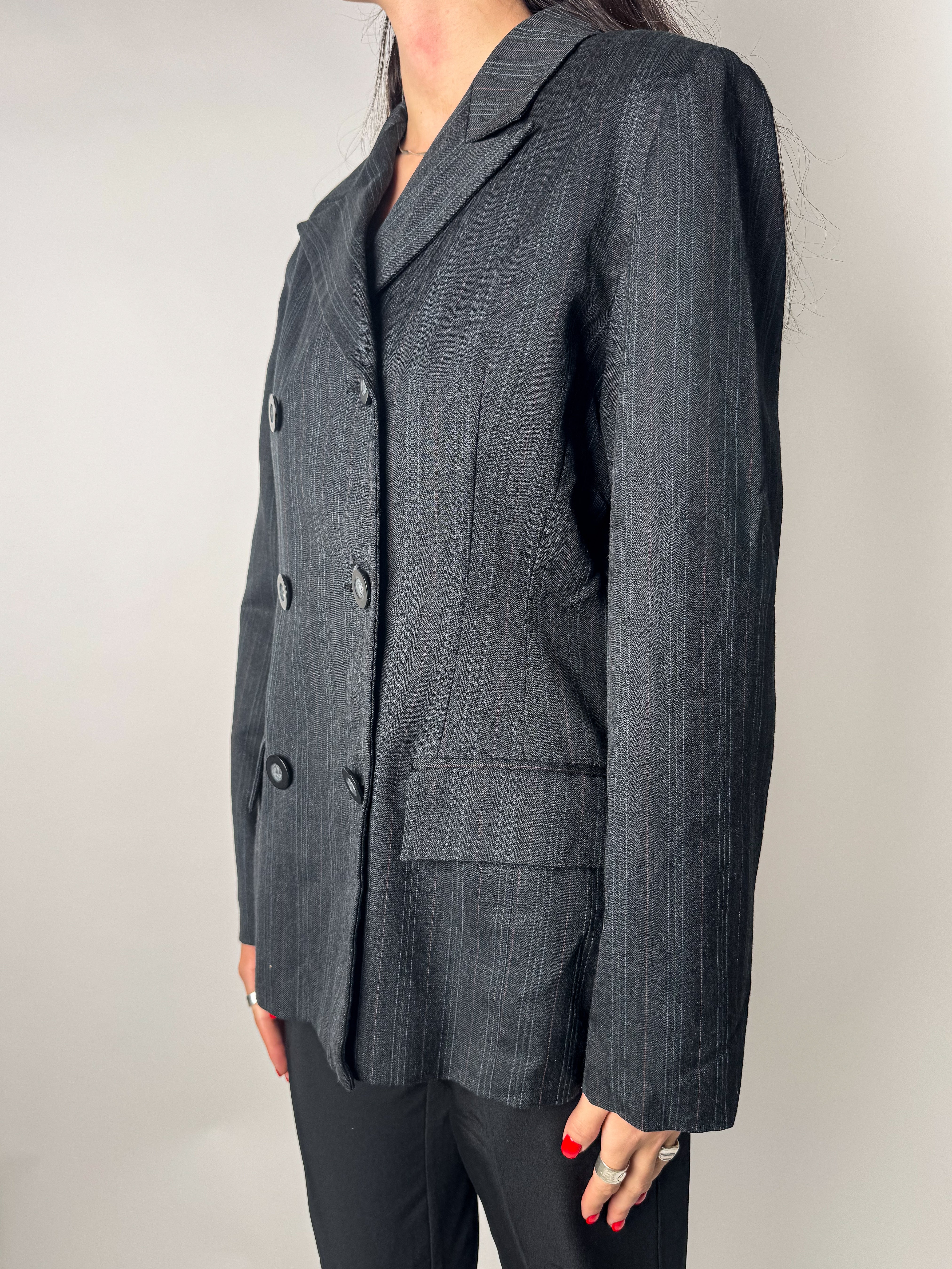 בלייזר פסים מחויט (M)