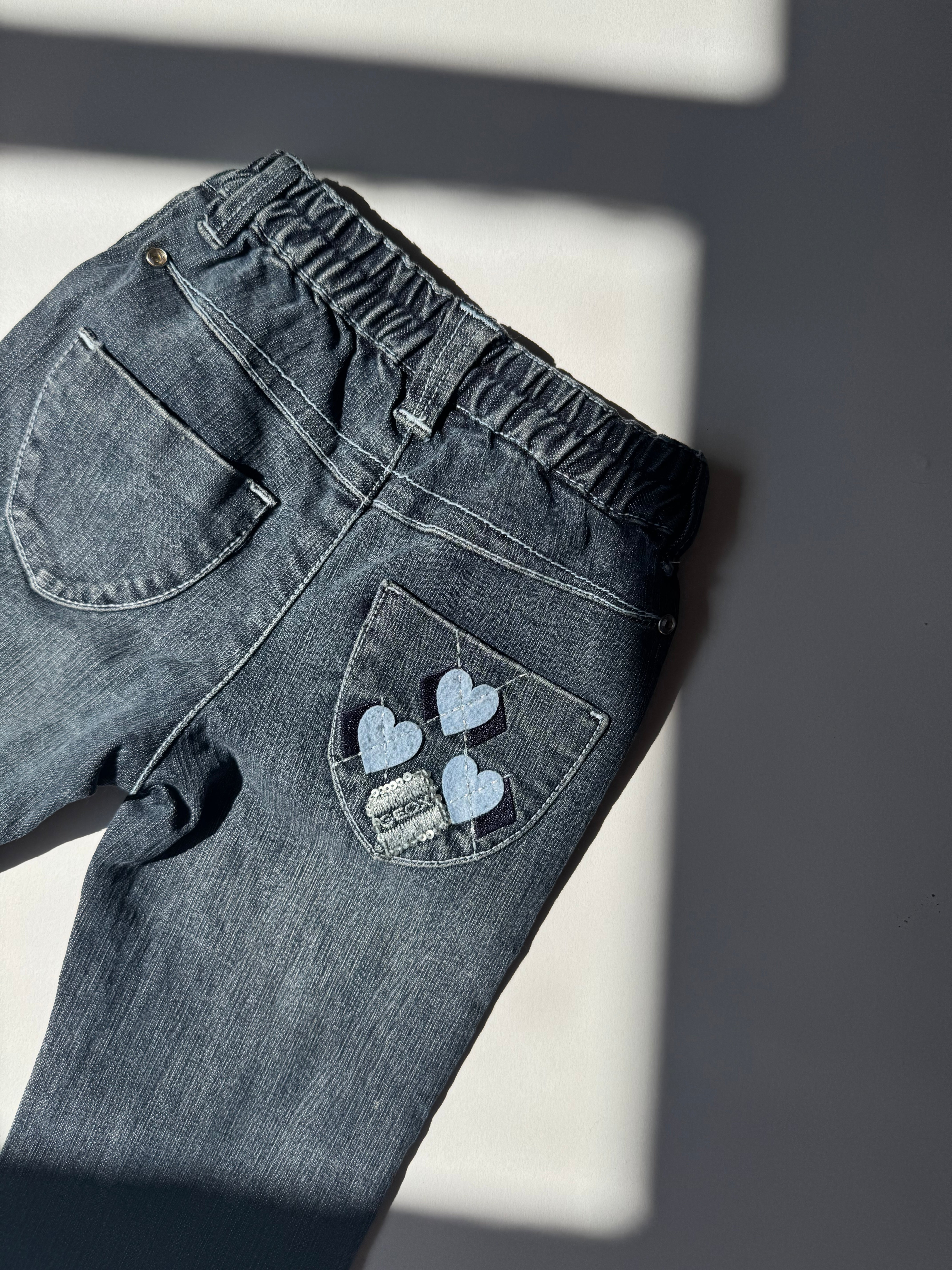 ג׳ינס בשילוב קורדרוי (6-9 חודשים)