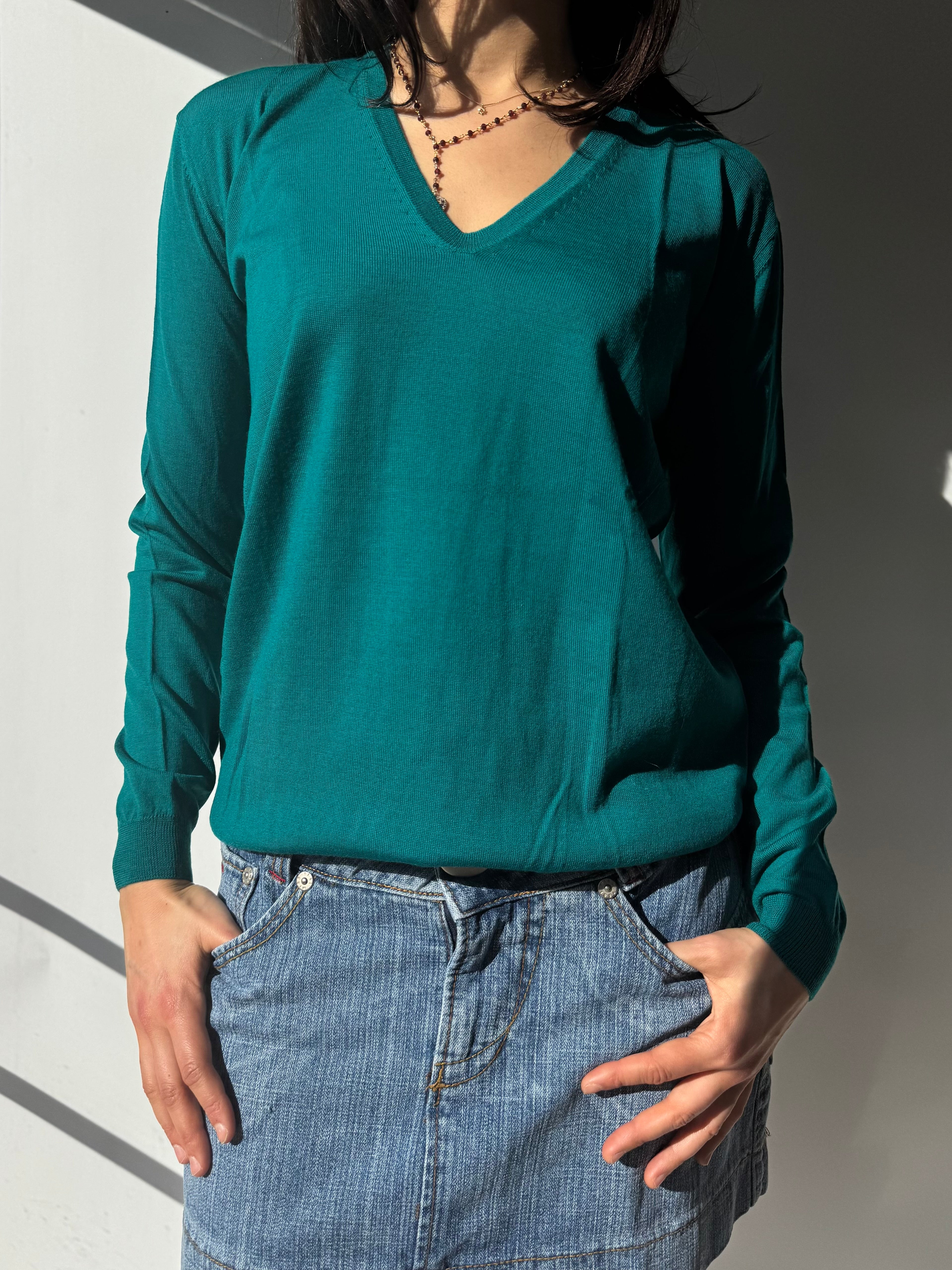 סריג צמר צווארון וי Lanvin (M)