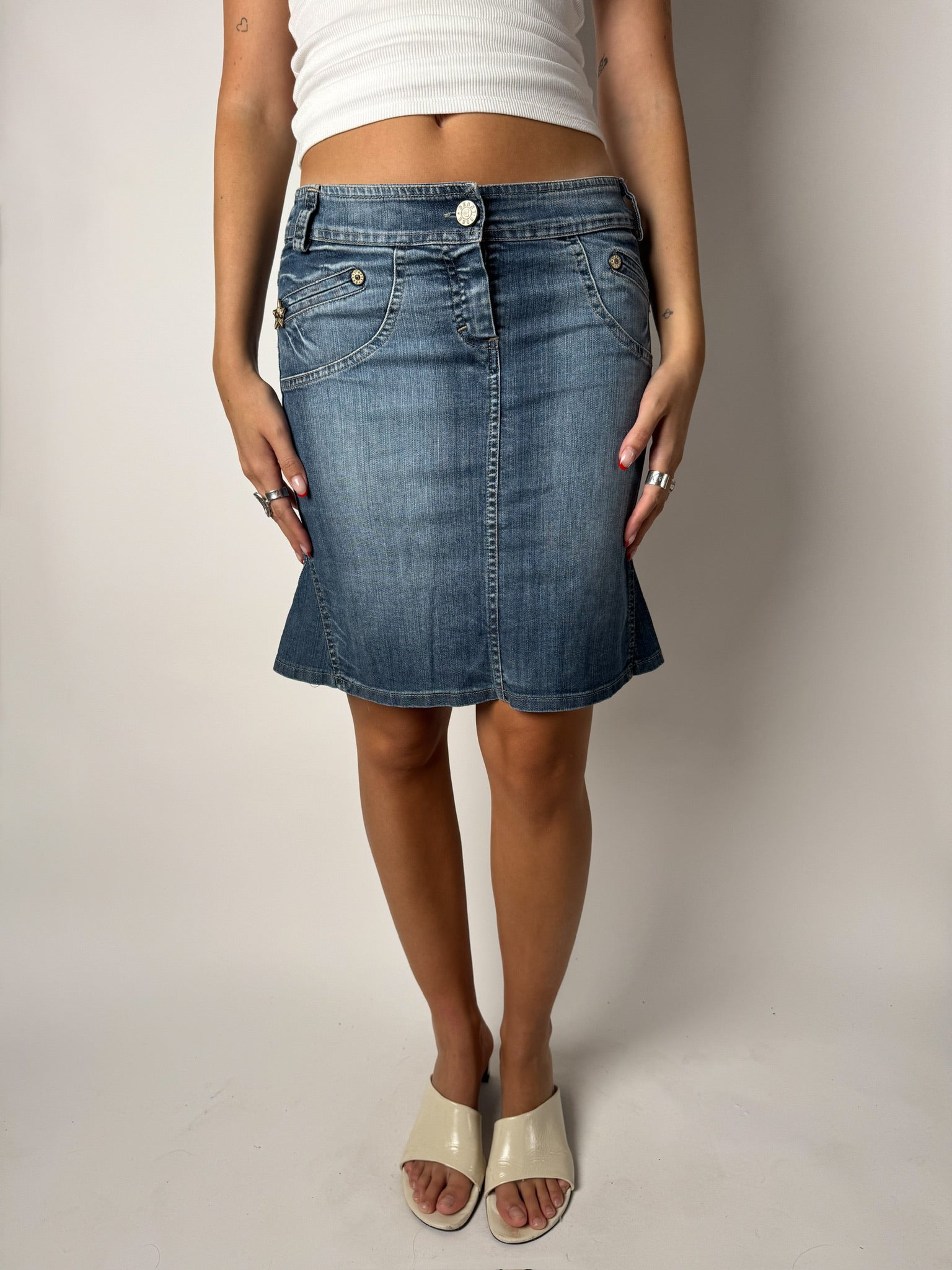 חצאית ג׳ינס מיני Denny Rose (36)