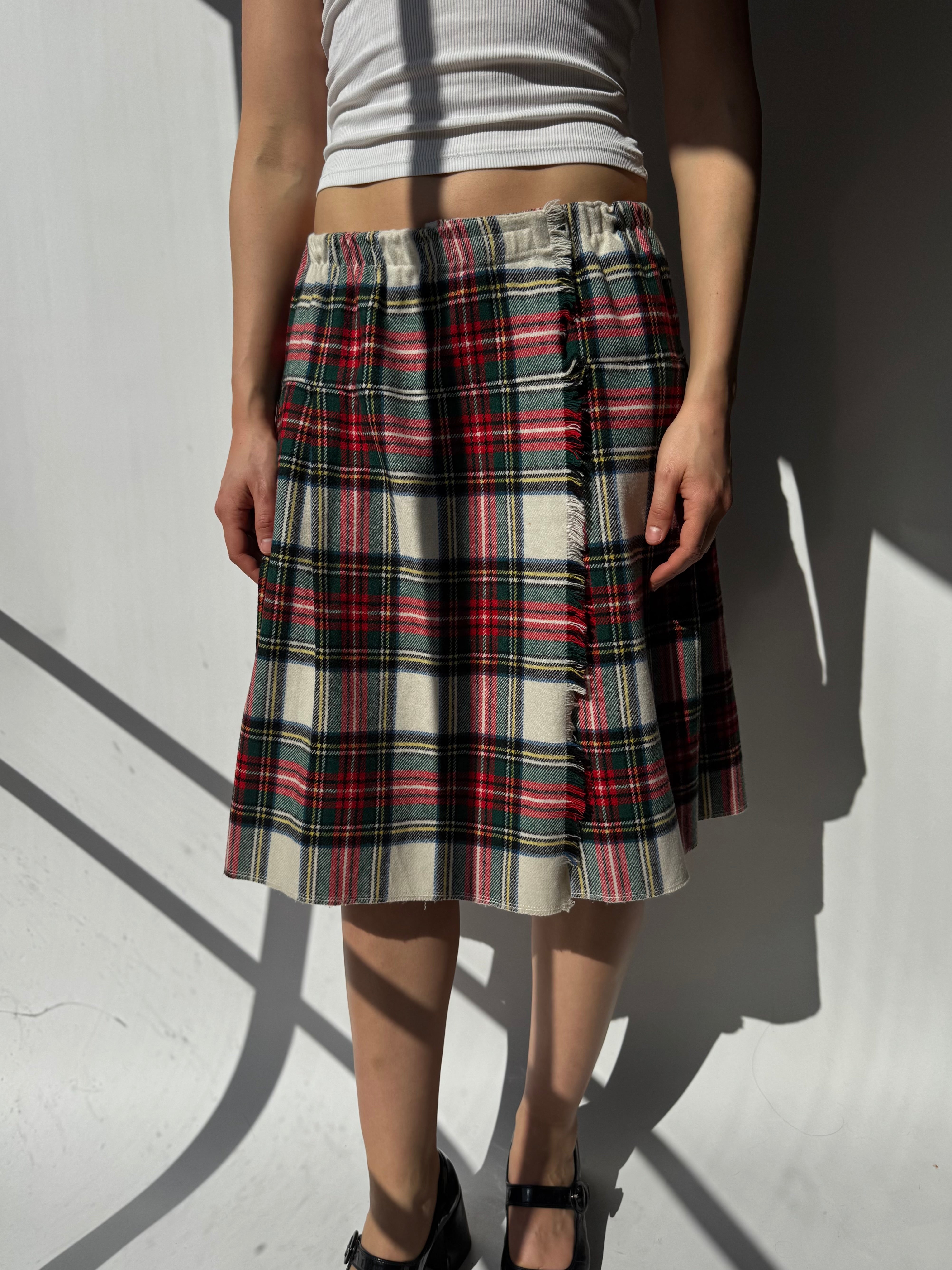 חצאית מעטפת משבצות (40)