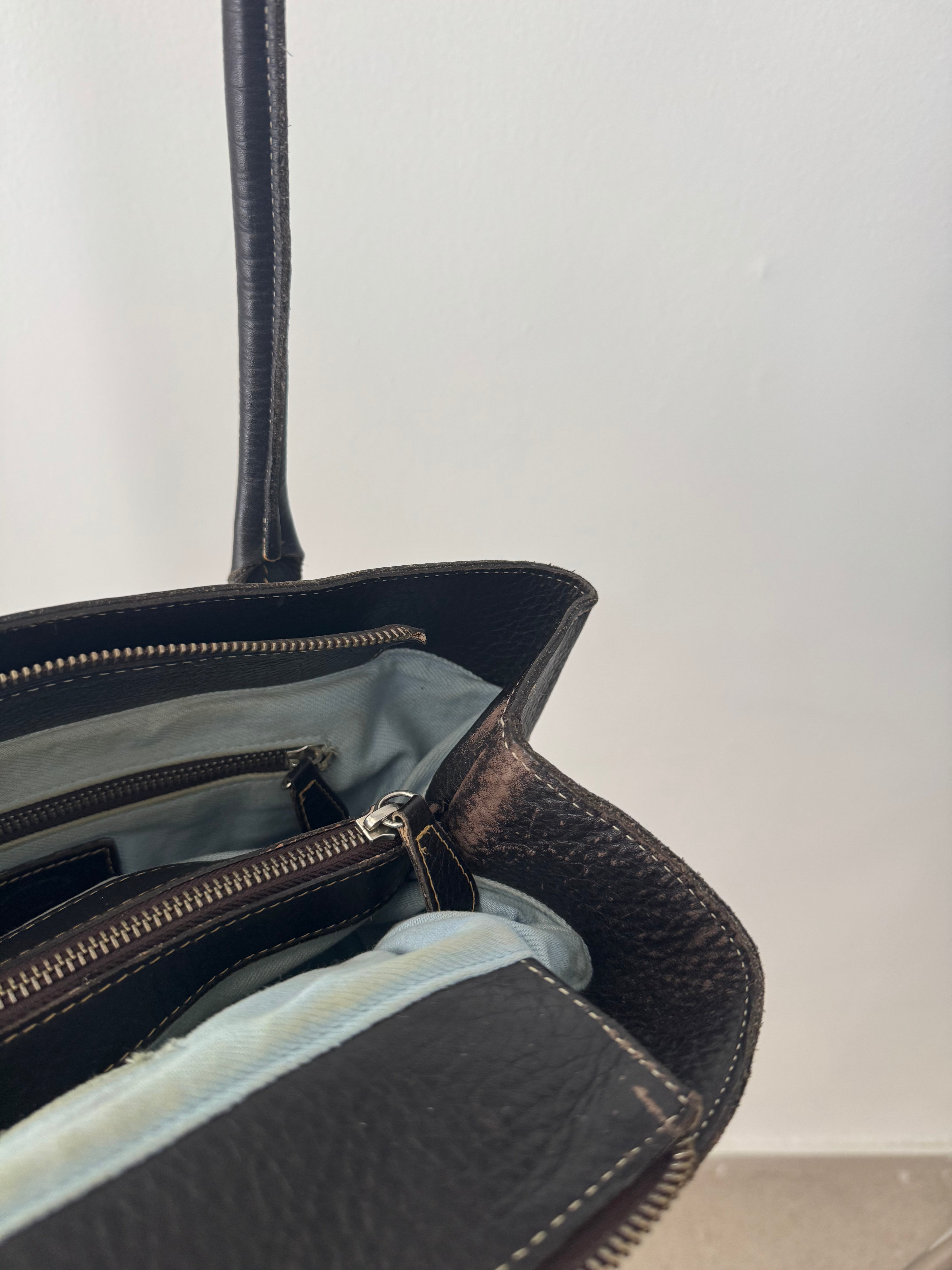 תיק כתף חום מעור Tod's