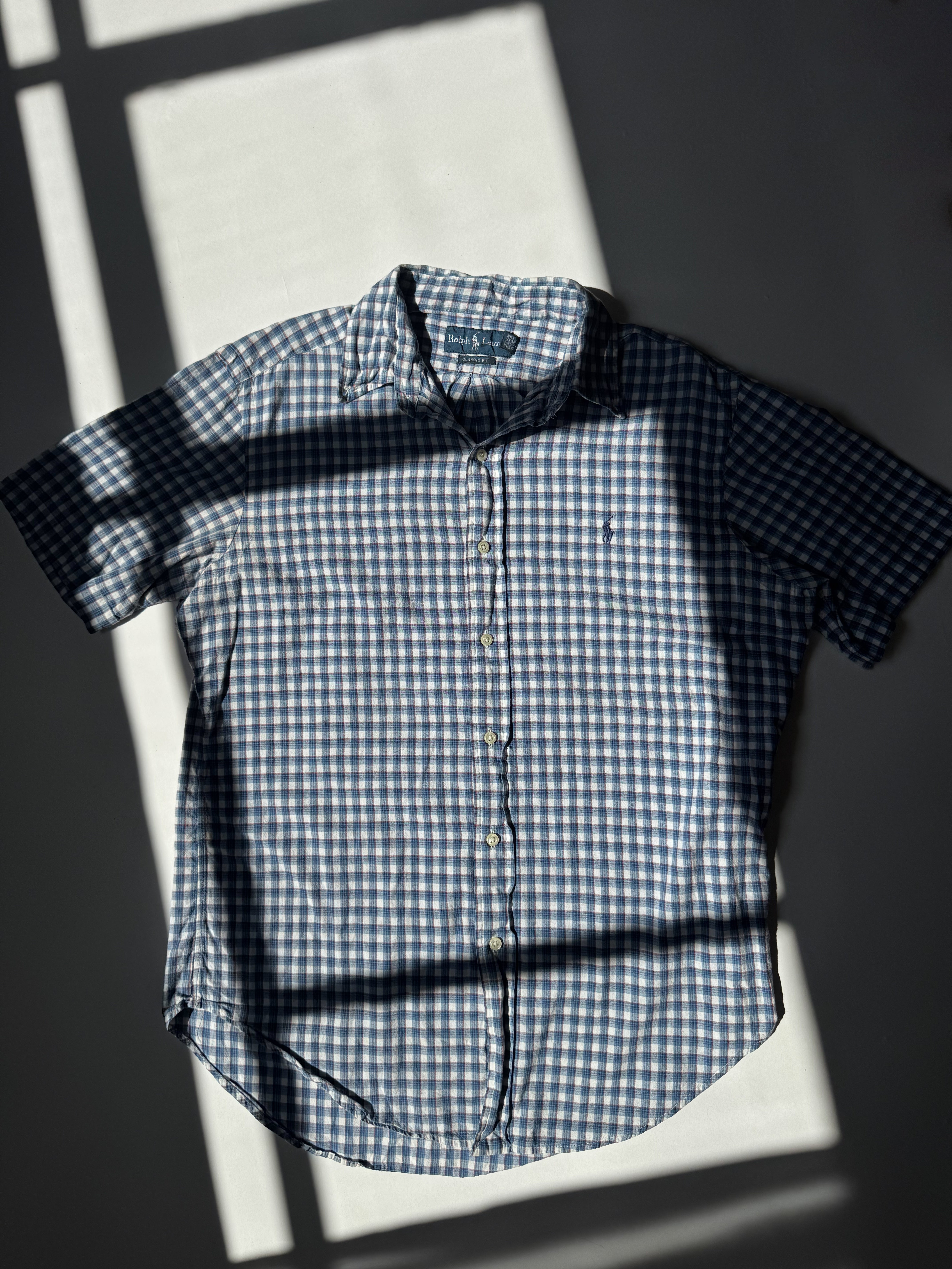 חולצה מכופתרת משבצות Polo Ralph Lauren (M)