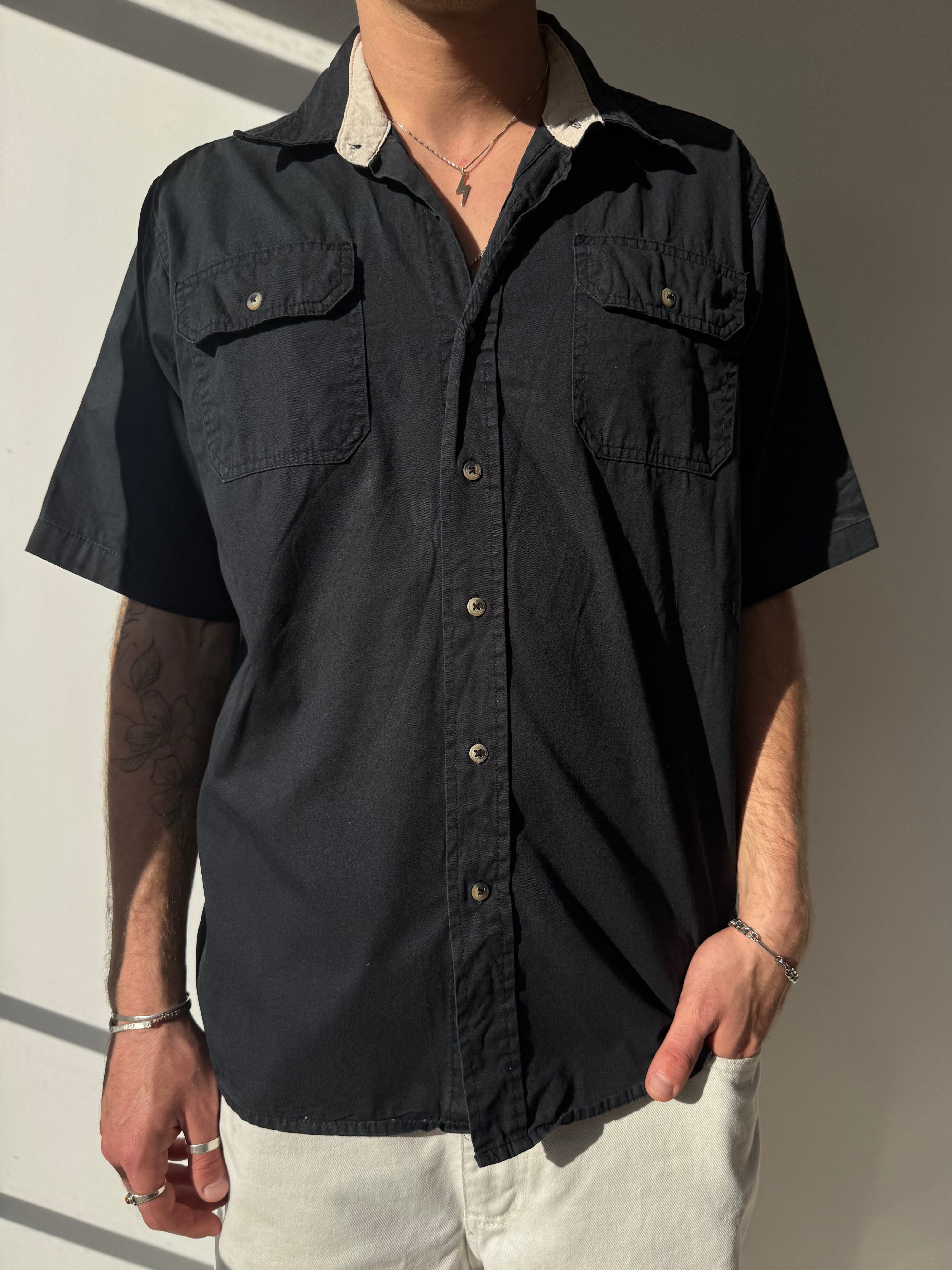 חולצה מכופתרת קצרה Wrangler (L)