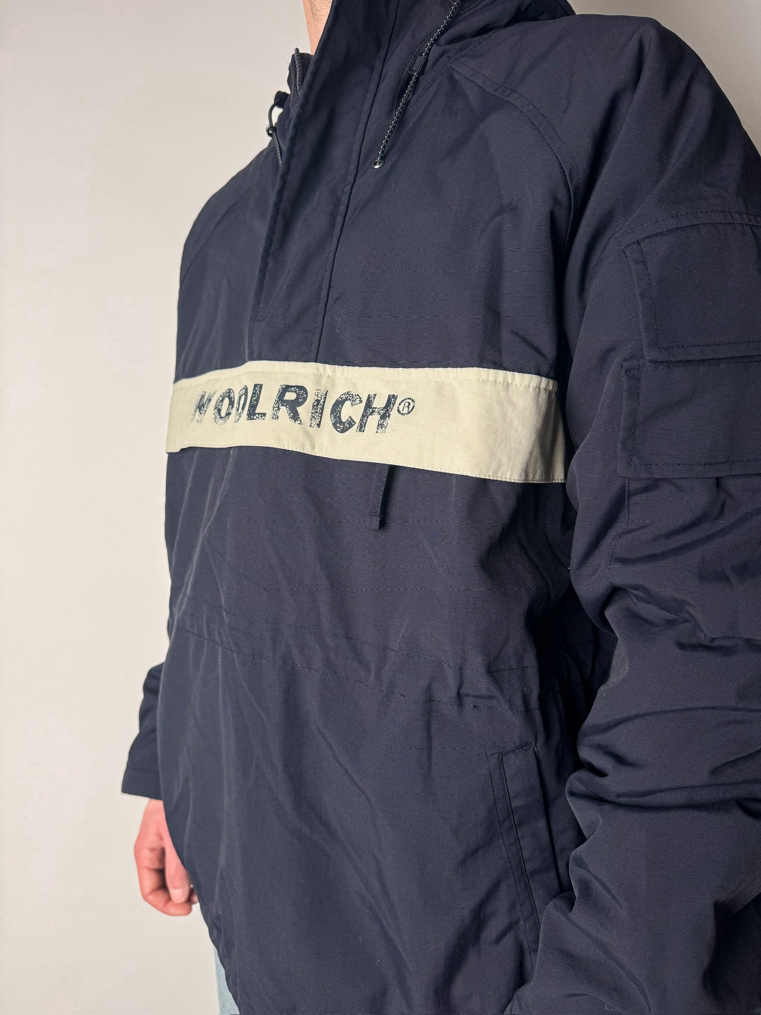 מעיל רוח כחול כהה Woolrich (L)