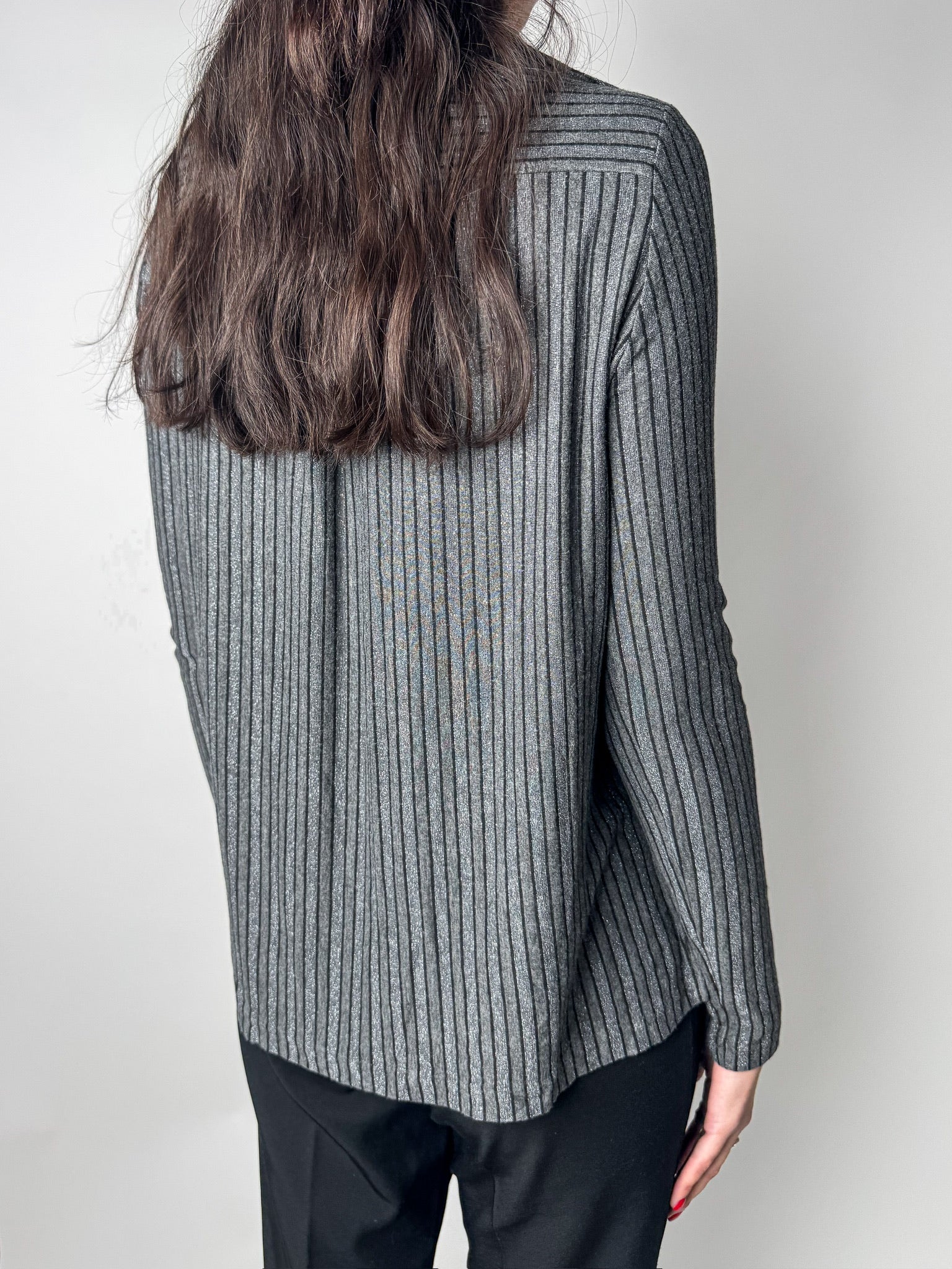 חולצת פסים מכופתרת (M)