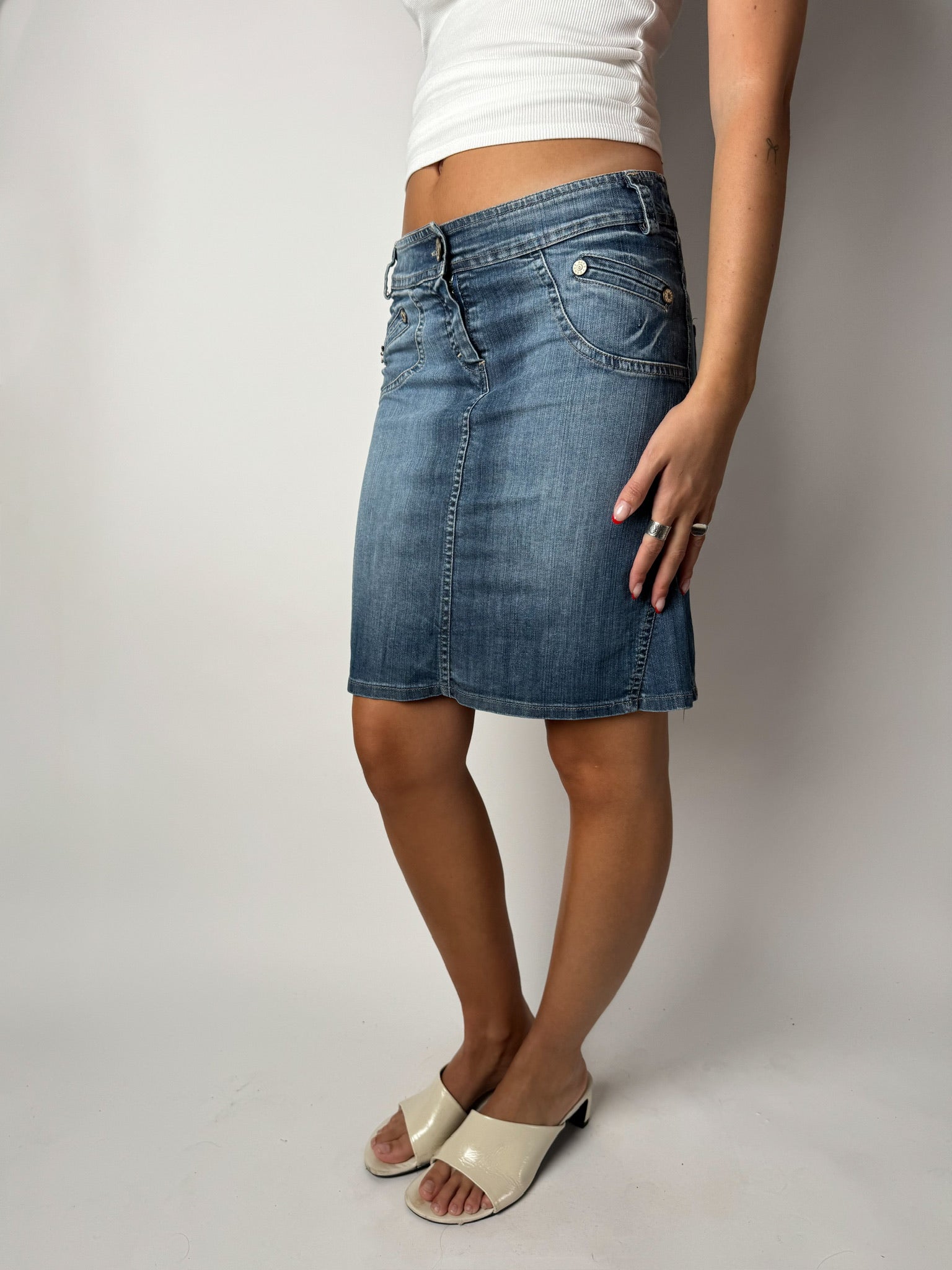 חצאית ג׳ינס מיני Denny Rose (36)