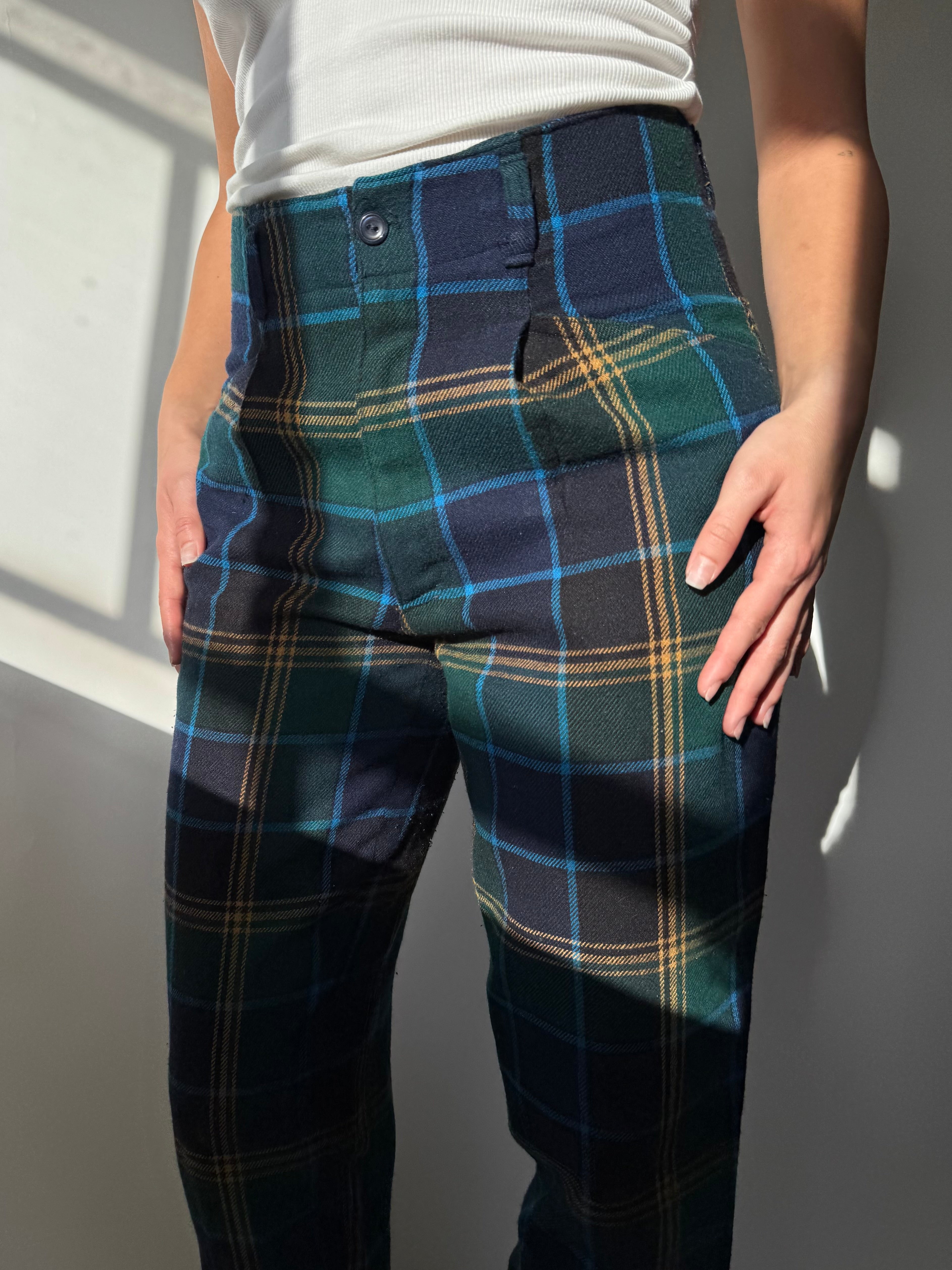 מכנסי צמר משבצות (38)