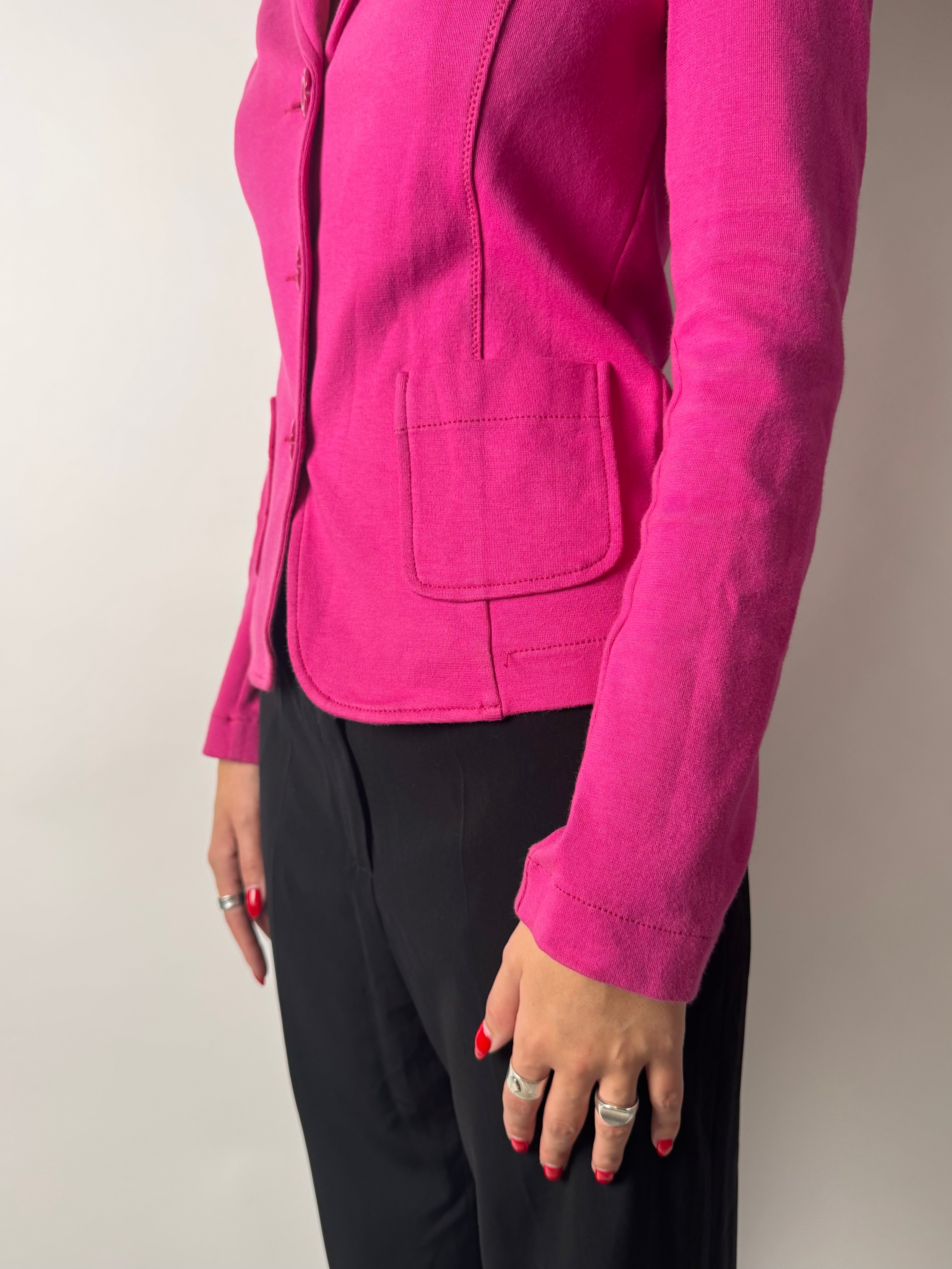 בלייזר כותנה ורוד (S-M)