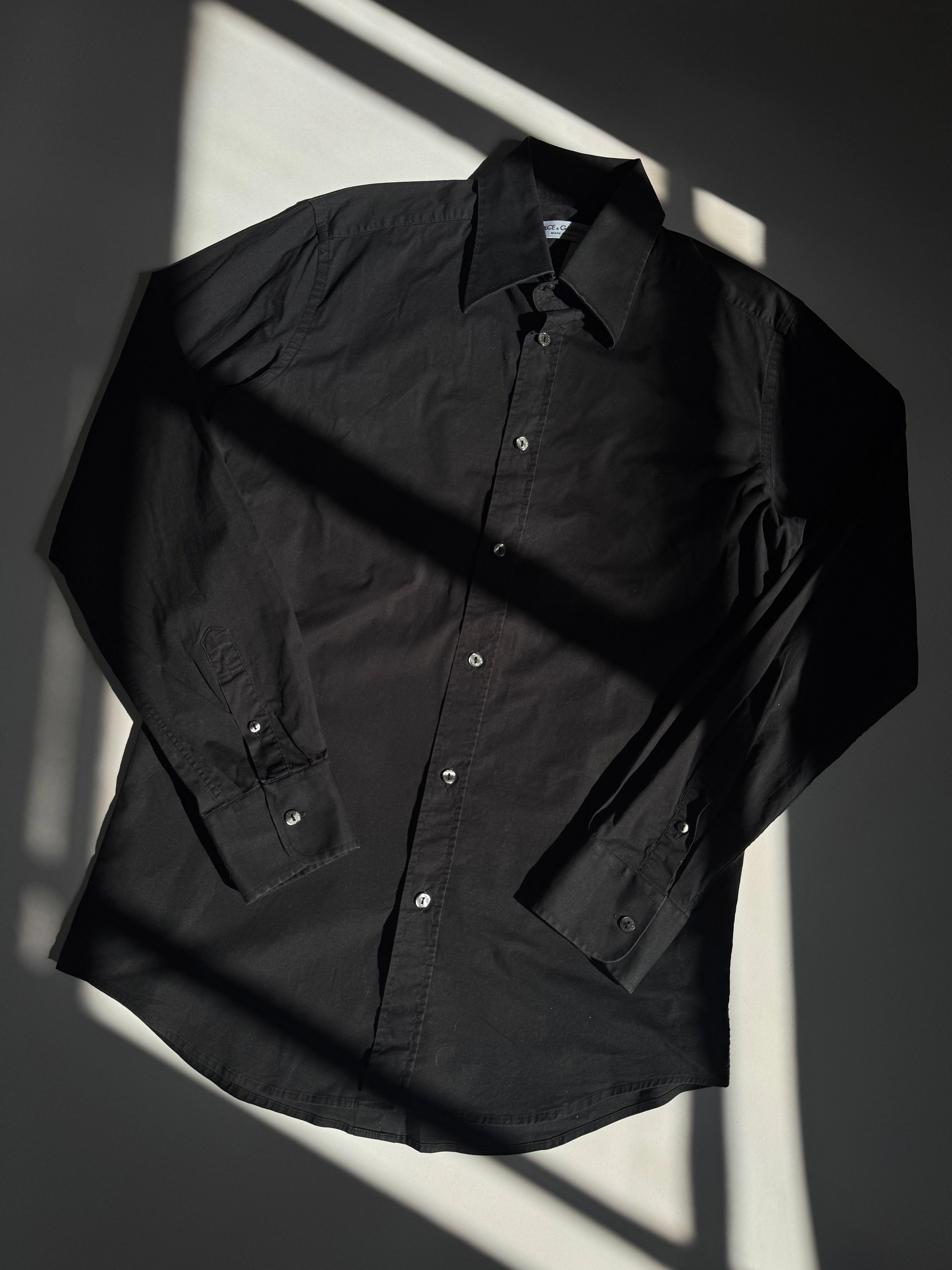 חולצה מכופתרת שחורה Dolce & Gabbana (L)