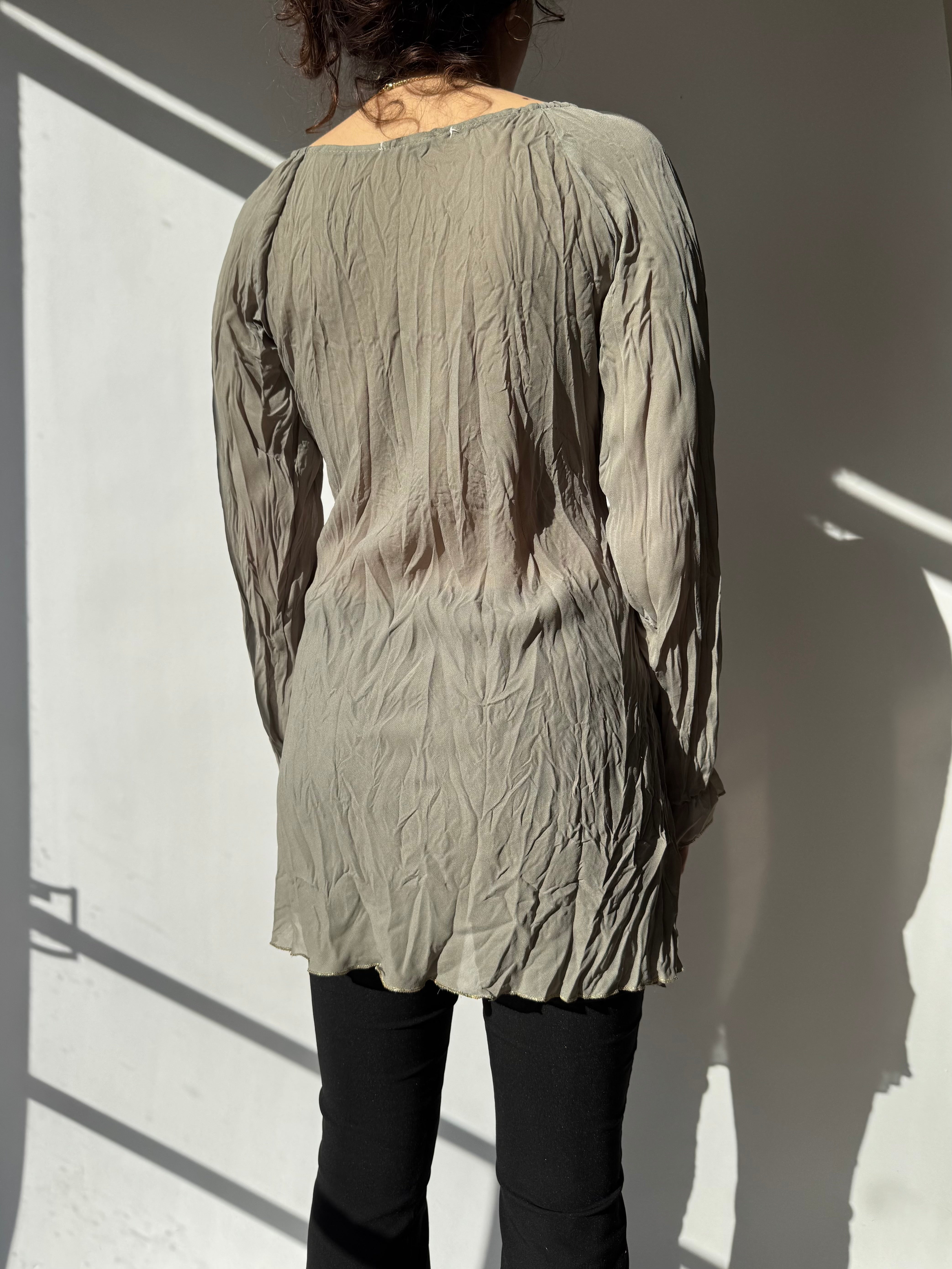 טוניקה בשילוב רקמה (S-M)