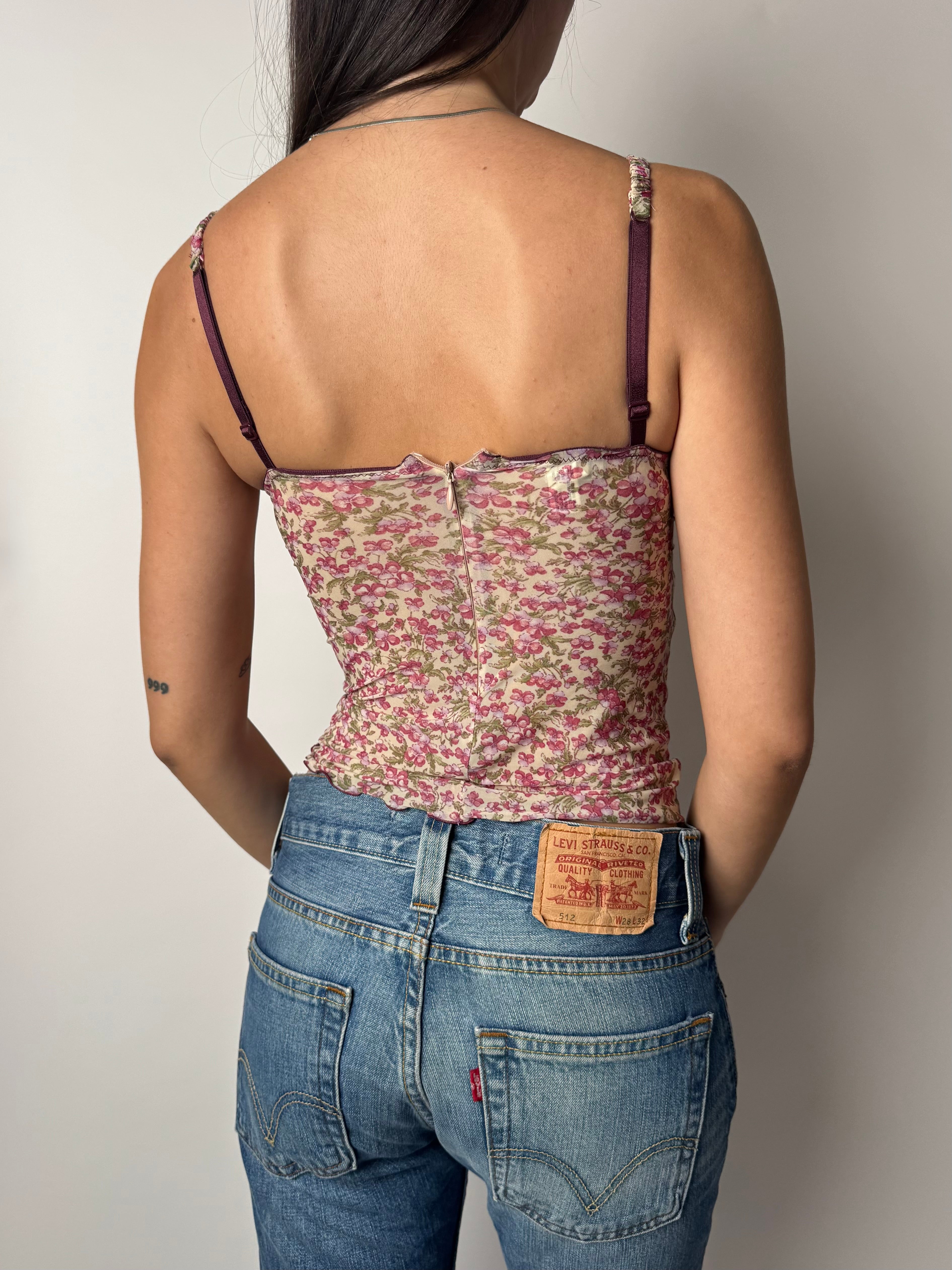 גופיה פרחונית (XS-S)