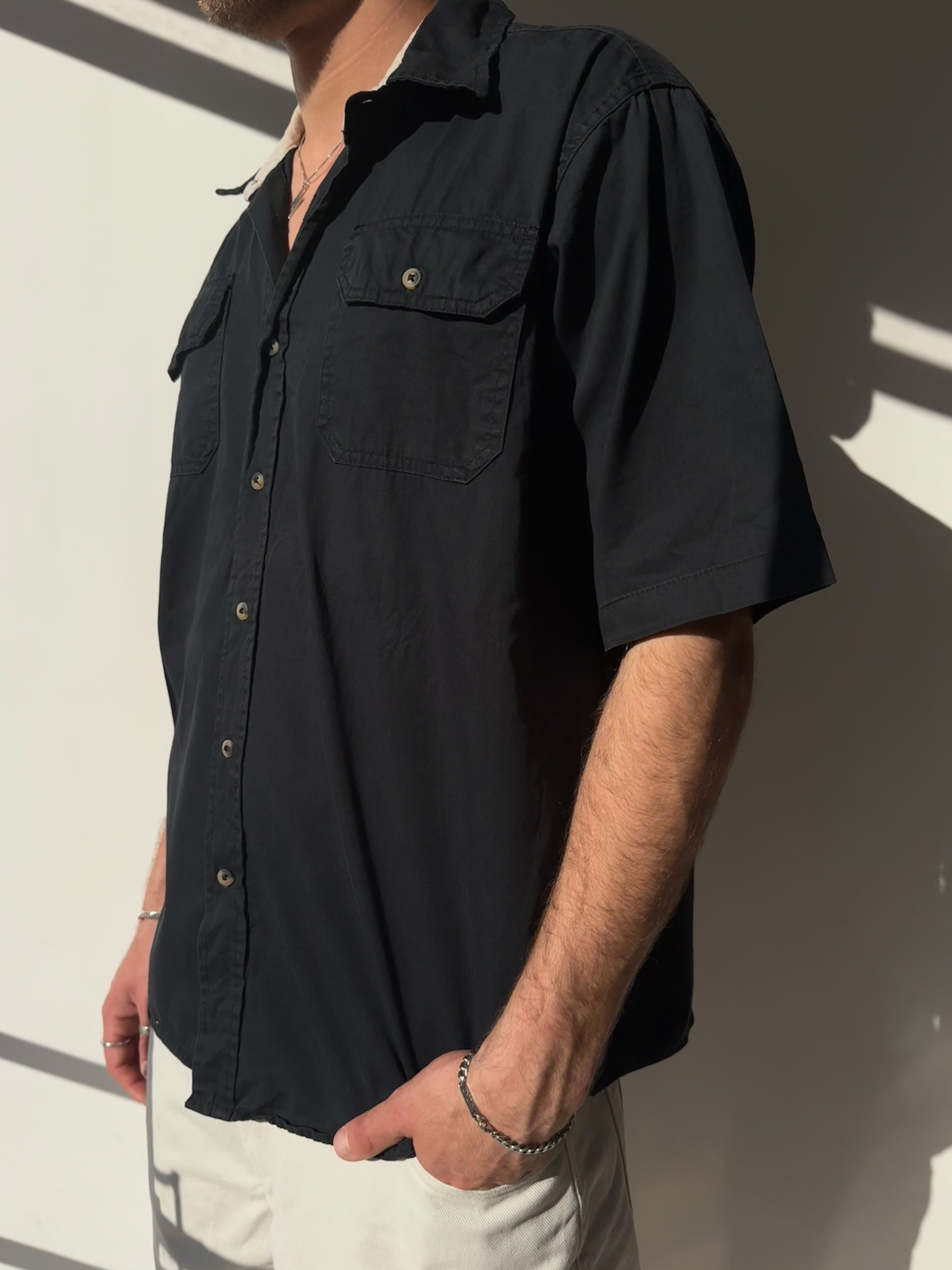 חולצה מכופתרת קצרה Wrangler (L)